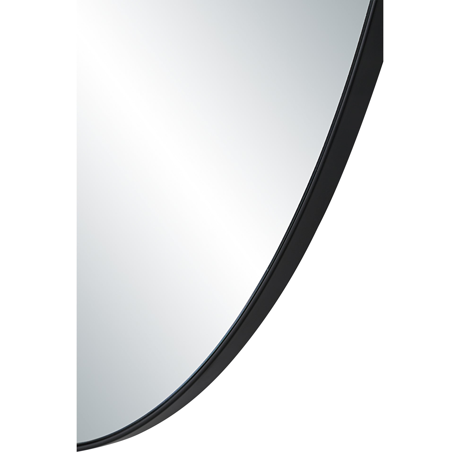 Ryker 40" H x 26" W Wall Mirror, Black-Mirror-DECOROLALA