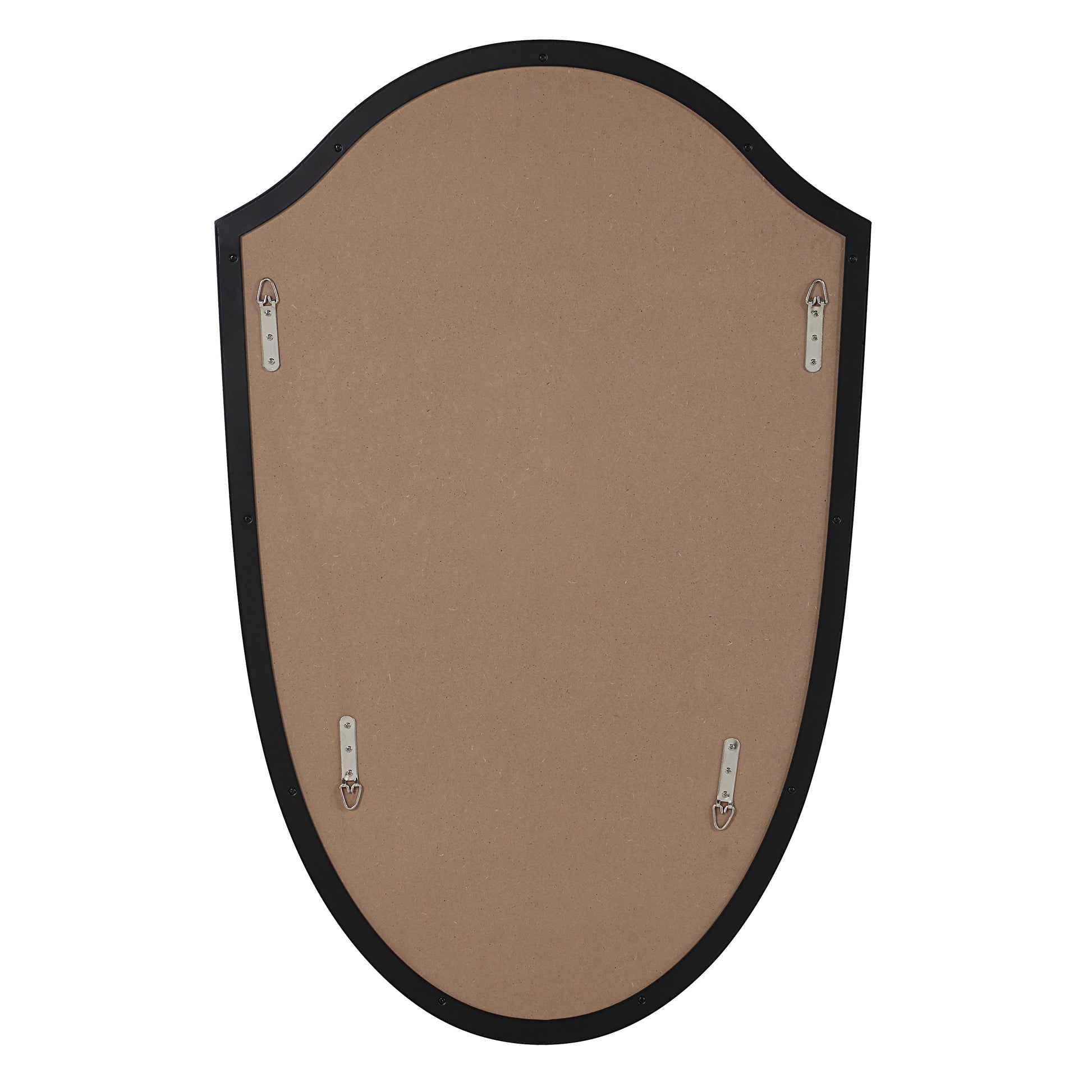 Ryker 40" H x 26" W Wall Mirror, Black-Mirror-DECOROLALA