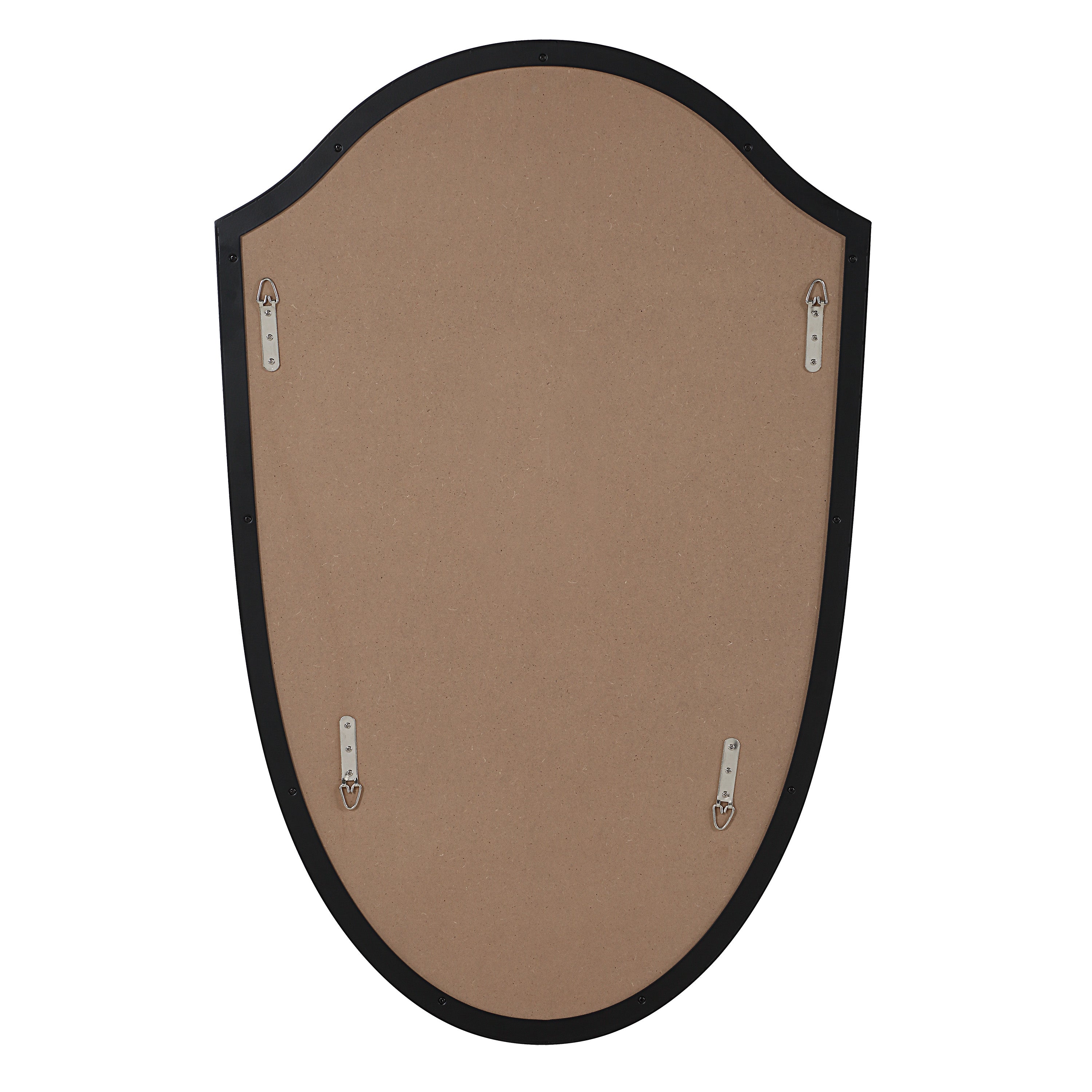 Ryker 40" H x 26" W Wall Mirror, Black-Mirror-DECOROLALA