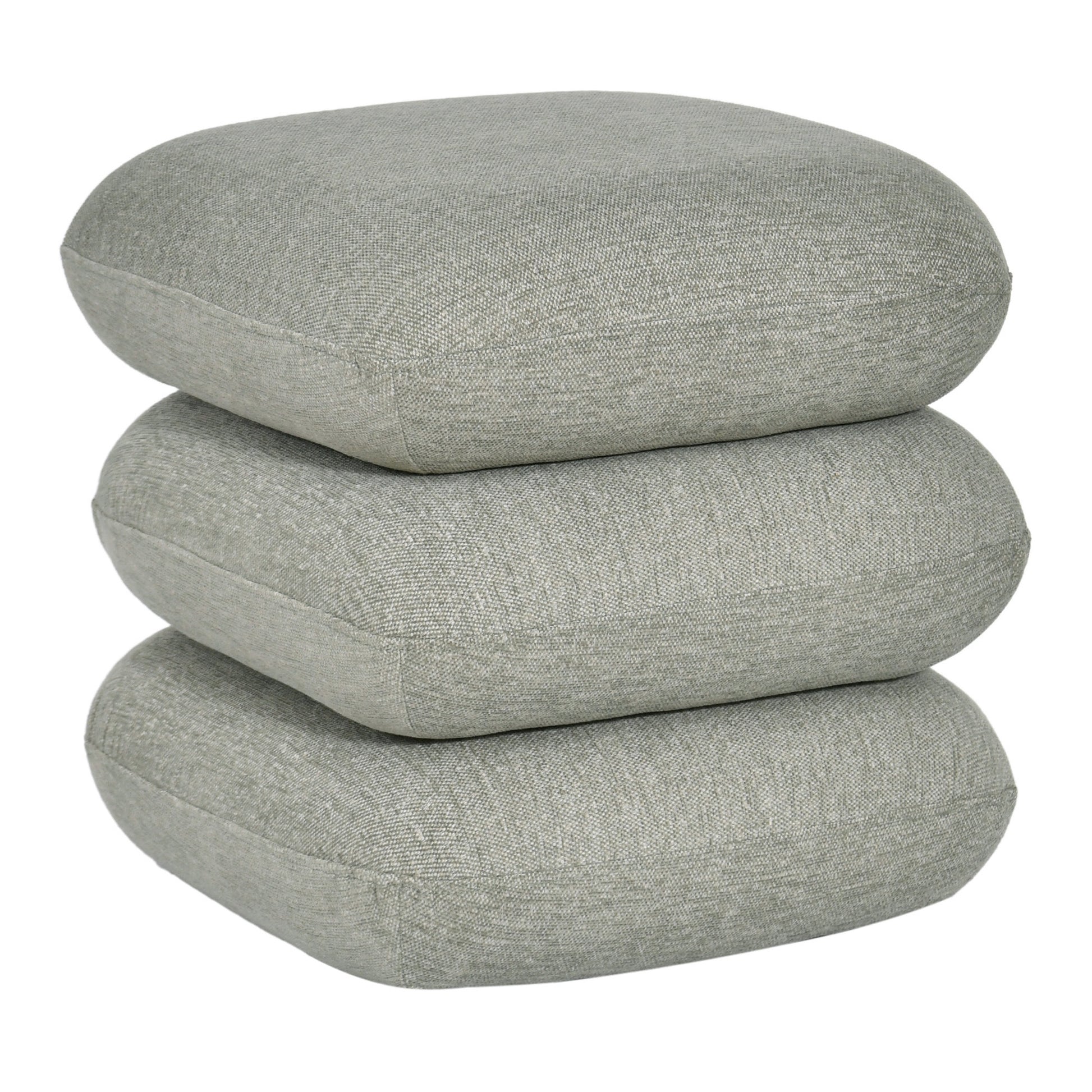Rylee Square Swivel Ottoman - Sage-DECOROLALA
