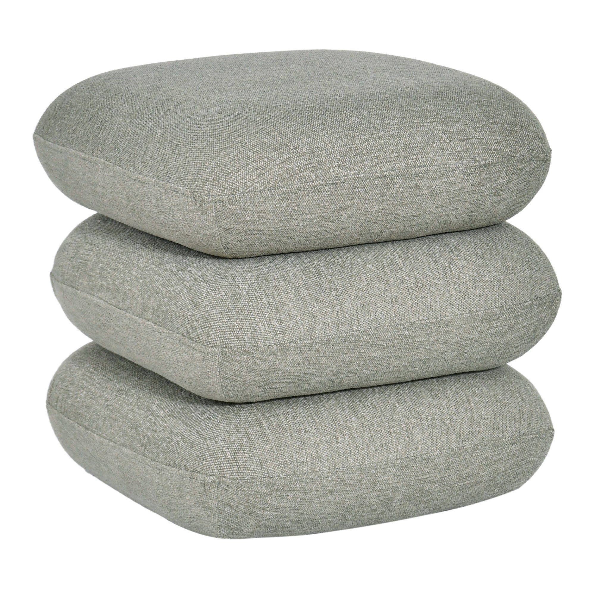 Rylee Square Swivel Ottoman - Sage-DECOROLALA