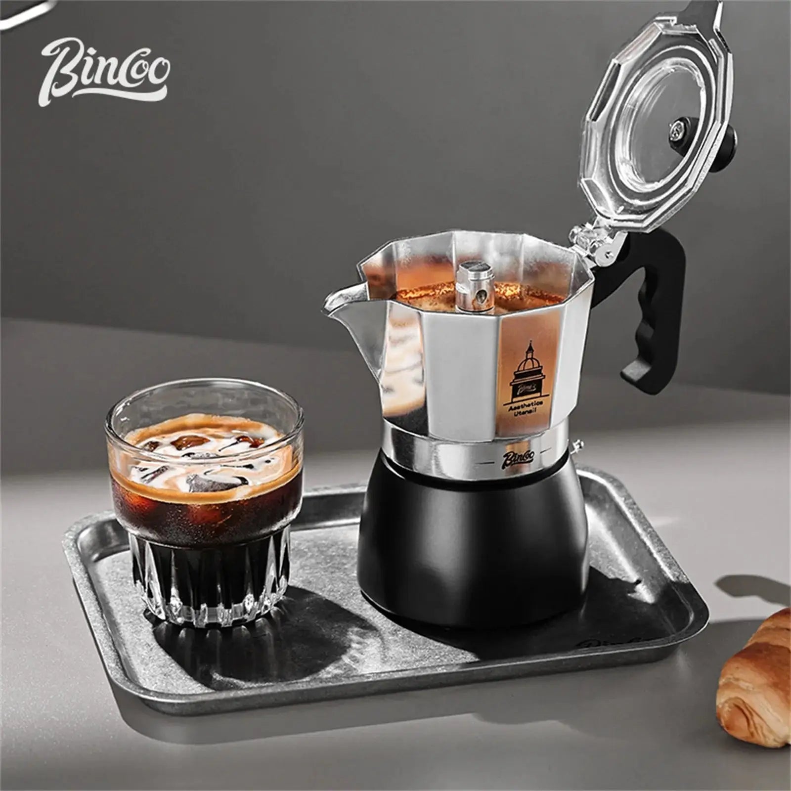 Espresso Extraction Coffee Maker, Dual Valve Moka Pot