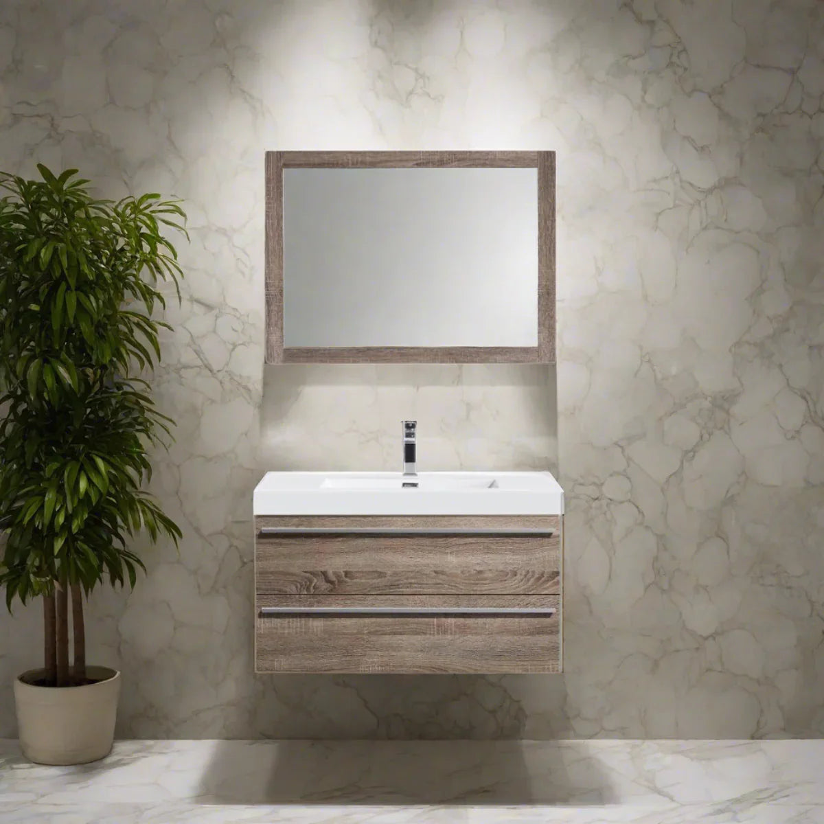 36" Sofia Mirror - Soft Oak