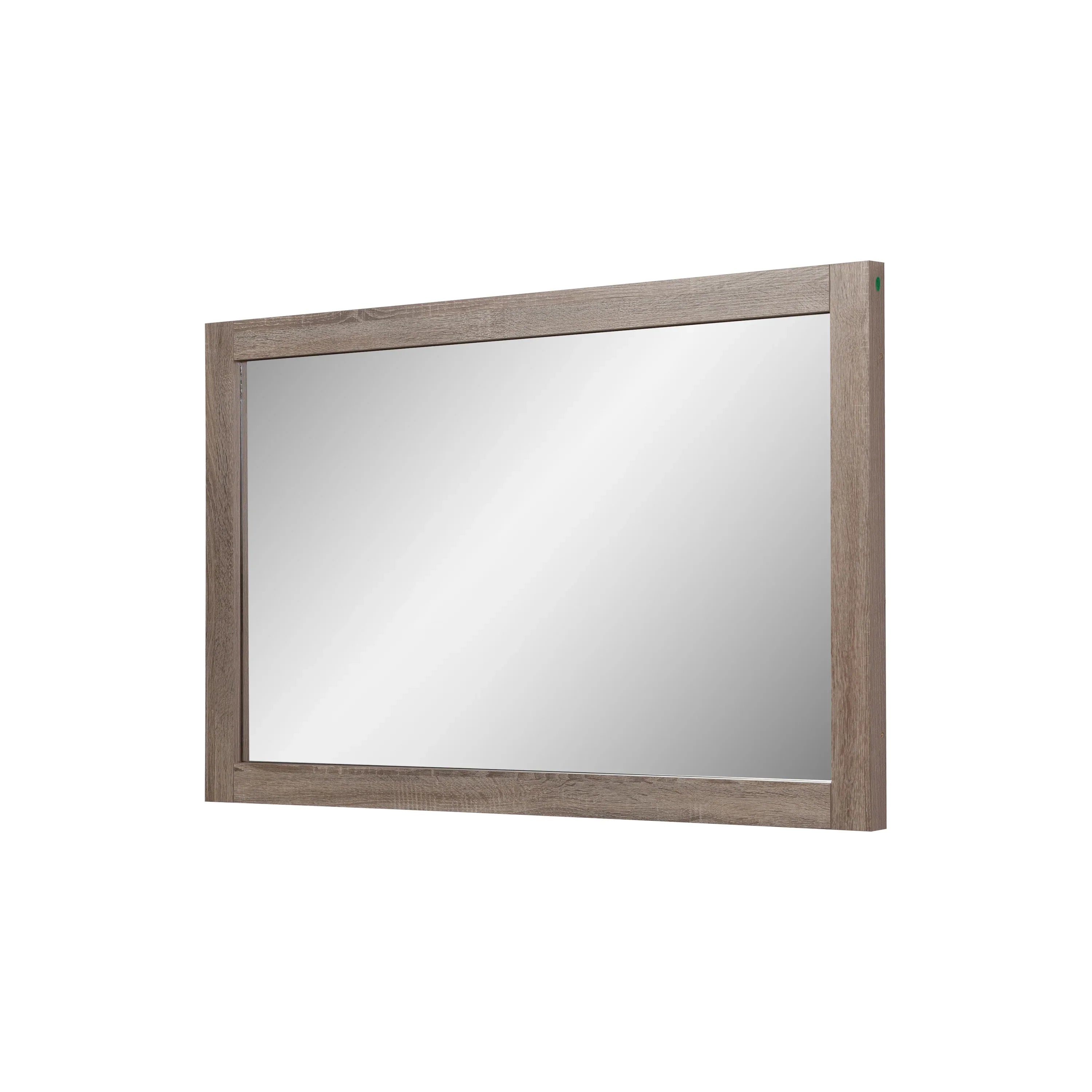 48" Rectangular Mirror with Soft Oak Frame