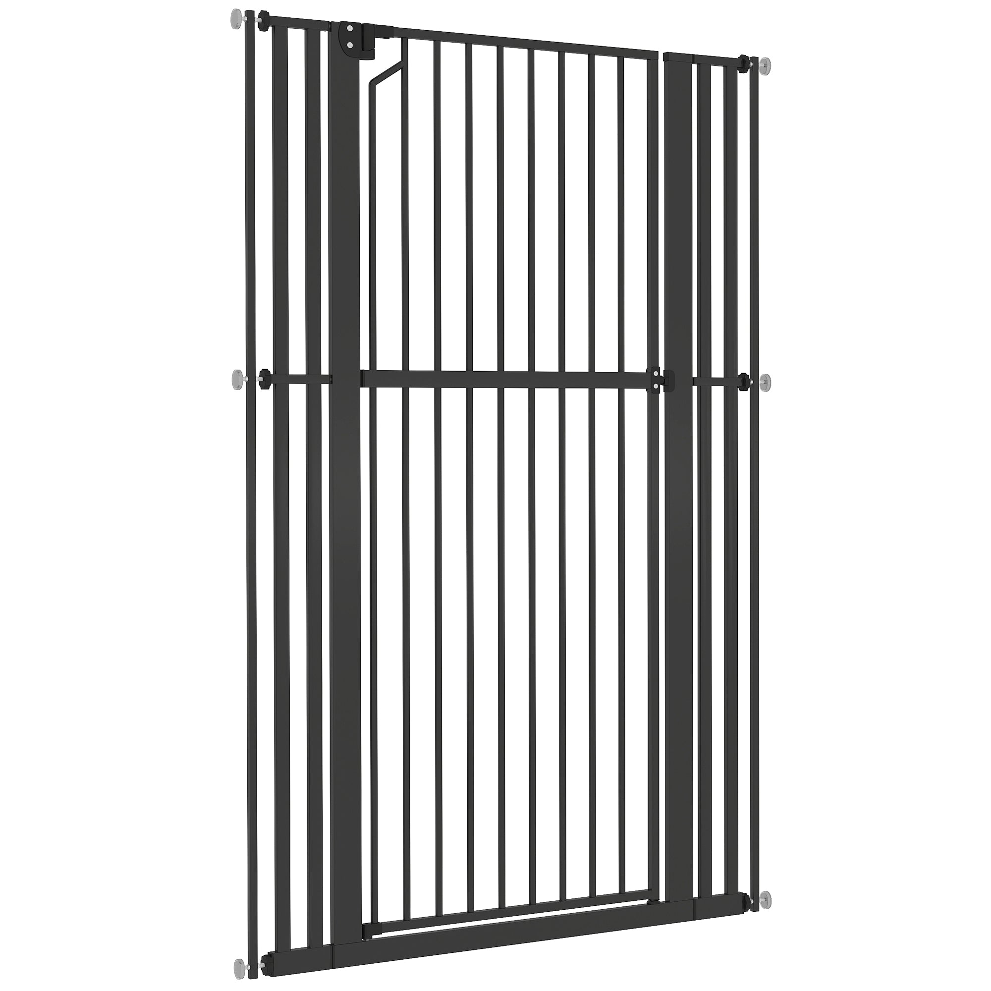 Barrière pour animaux extra haute de 63", largeur réglable de 30 à 41", barrière pour bébé à pression pour portes, couloirs et escaliers