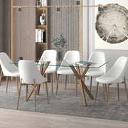 STARK GL_CLEO WT-7PC DINING SET-DECOROLALA