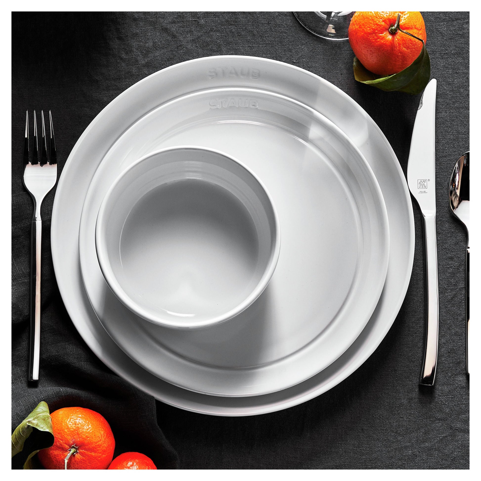 STAUB 12-Piece Dinnerware Set - Stoneware-Dinnerware-DECOROLALA