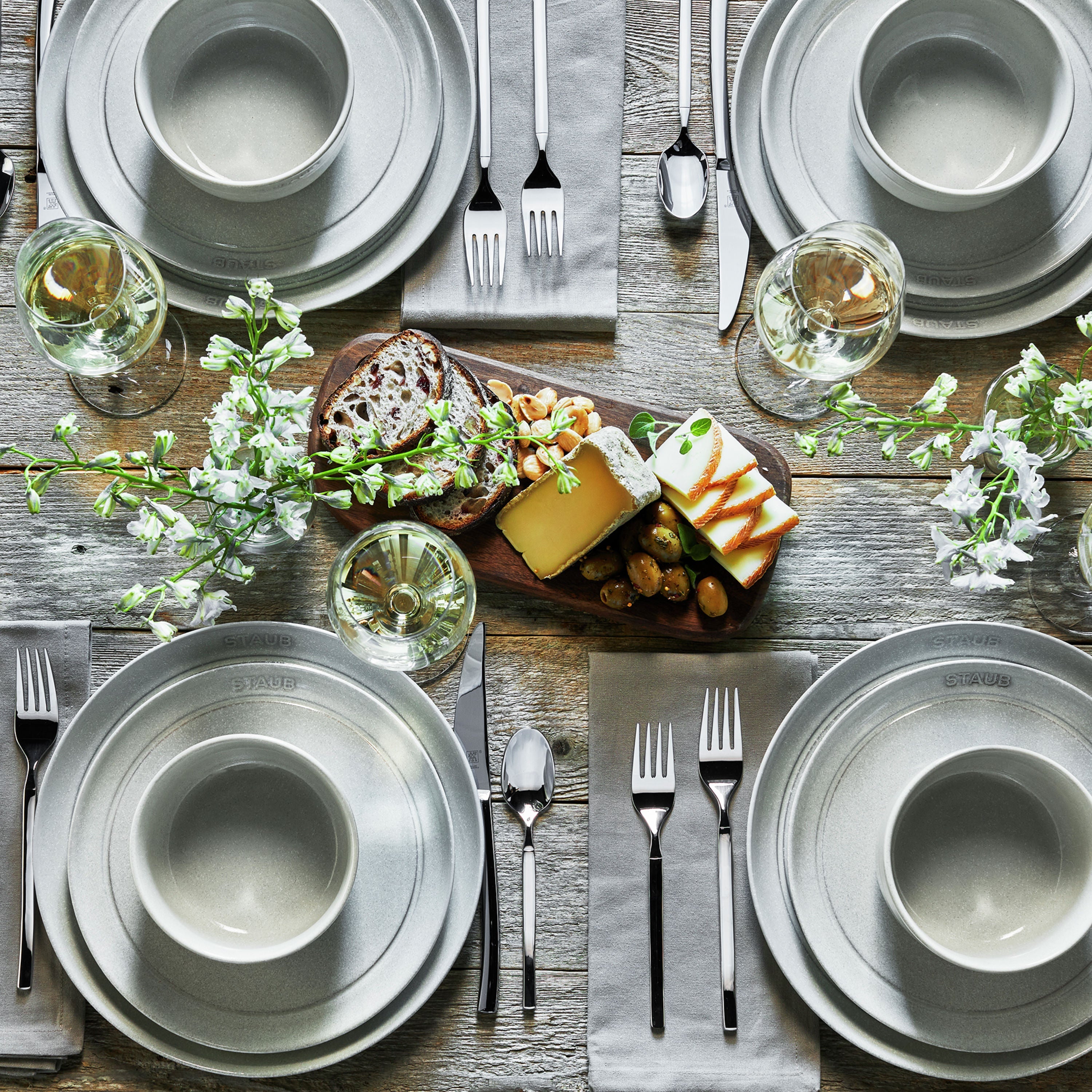 STAUB 12-Piece Dinnerware Set - Stoneware-Dinnerware Set-DECOROLALA