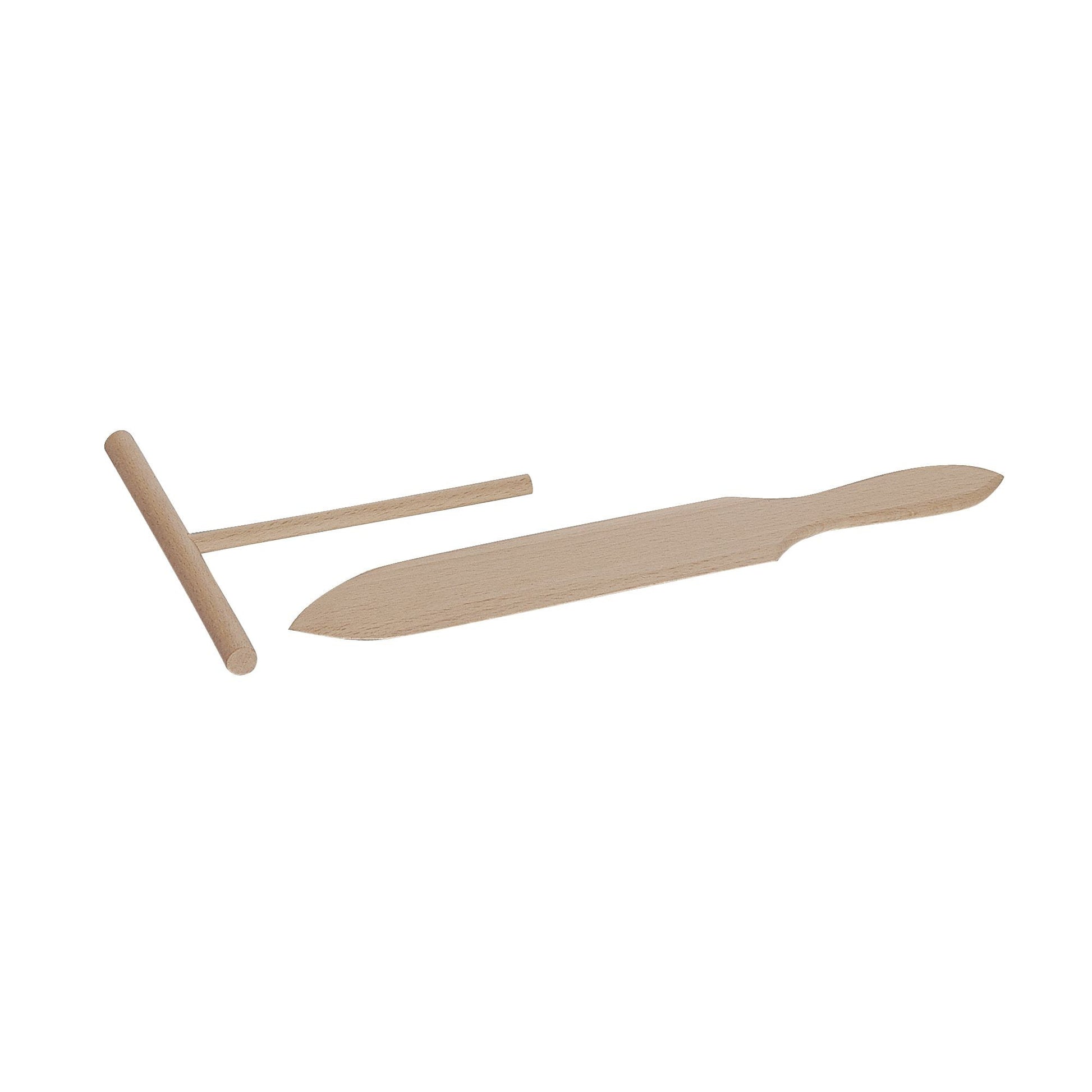 STAUB 14cm Beech Crpe Spreader - Brown-Kitchen Tool-DECOROLALA