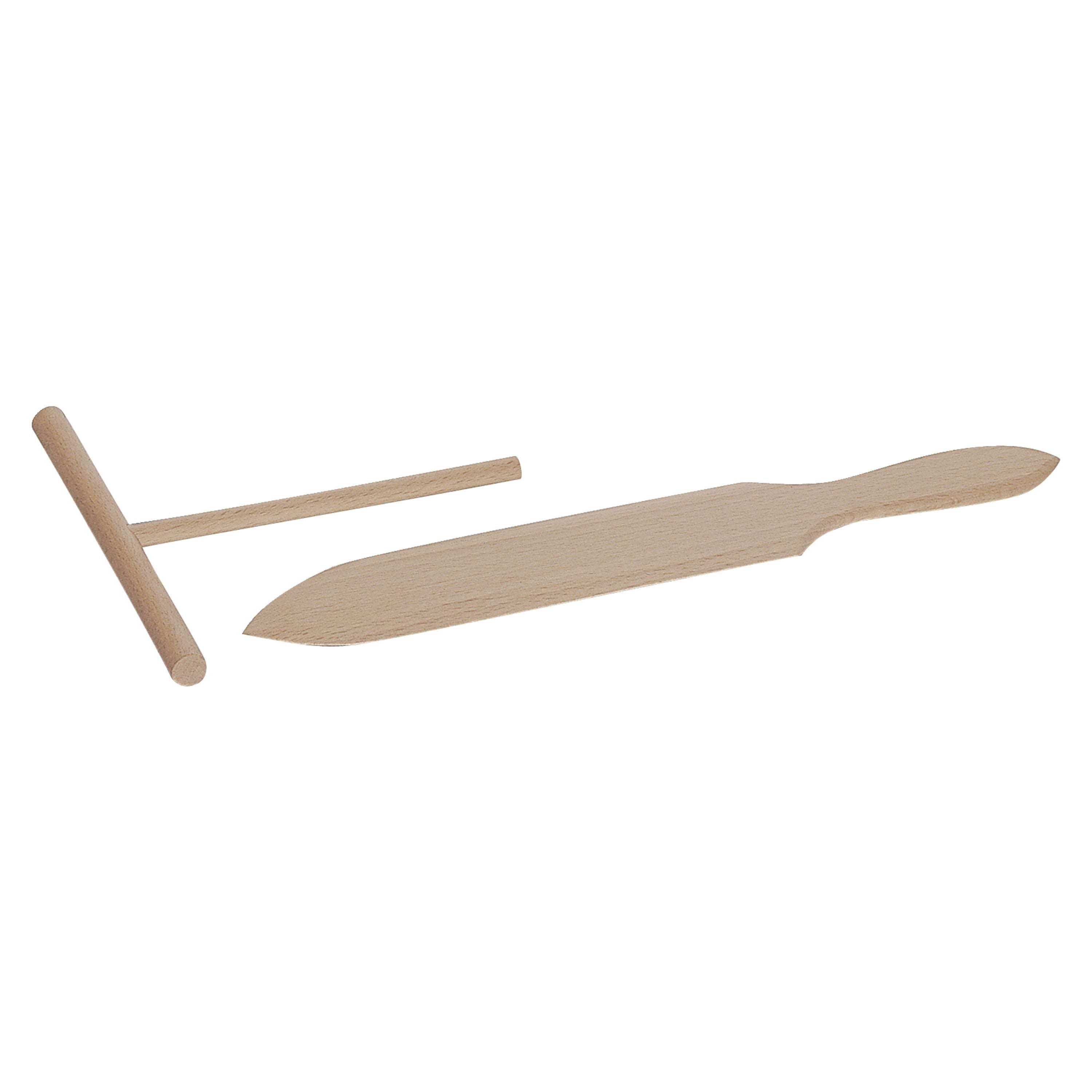 STAUB 14cm Beech Crpe Spreader - Brown-Kitchen Tool-DECOROLALA