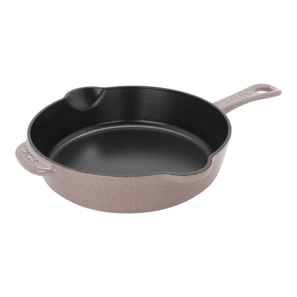 STAUB 22cm Cast Iron Deep Skillet - Cherry Blossom-Needs Review-DECOROLALA