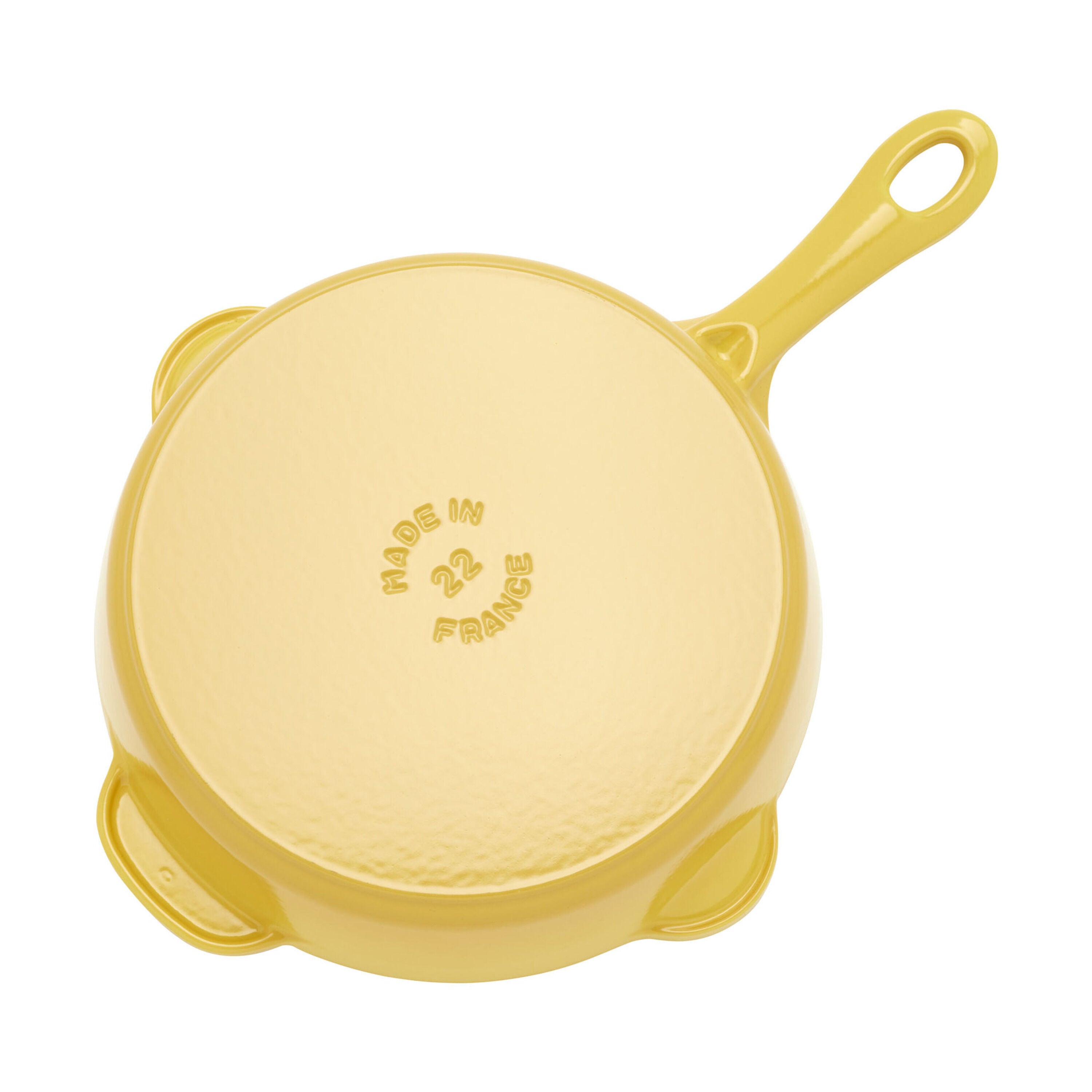 STAUB 22cm Cast Iron Deep Skillet - Citron-8.5 Inch-DECOROLALA