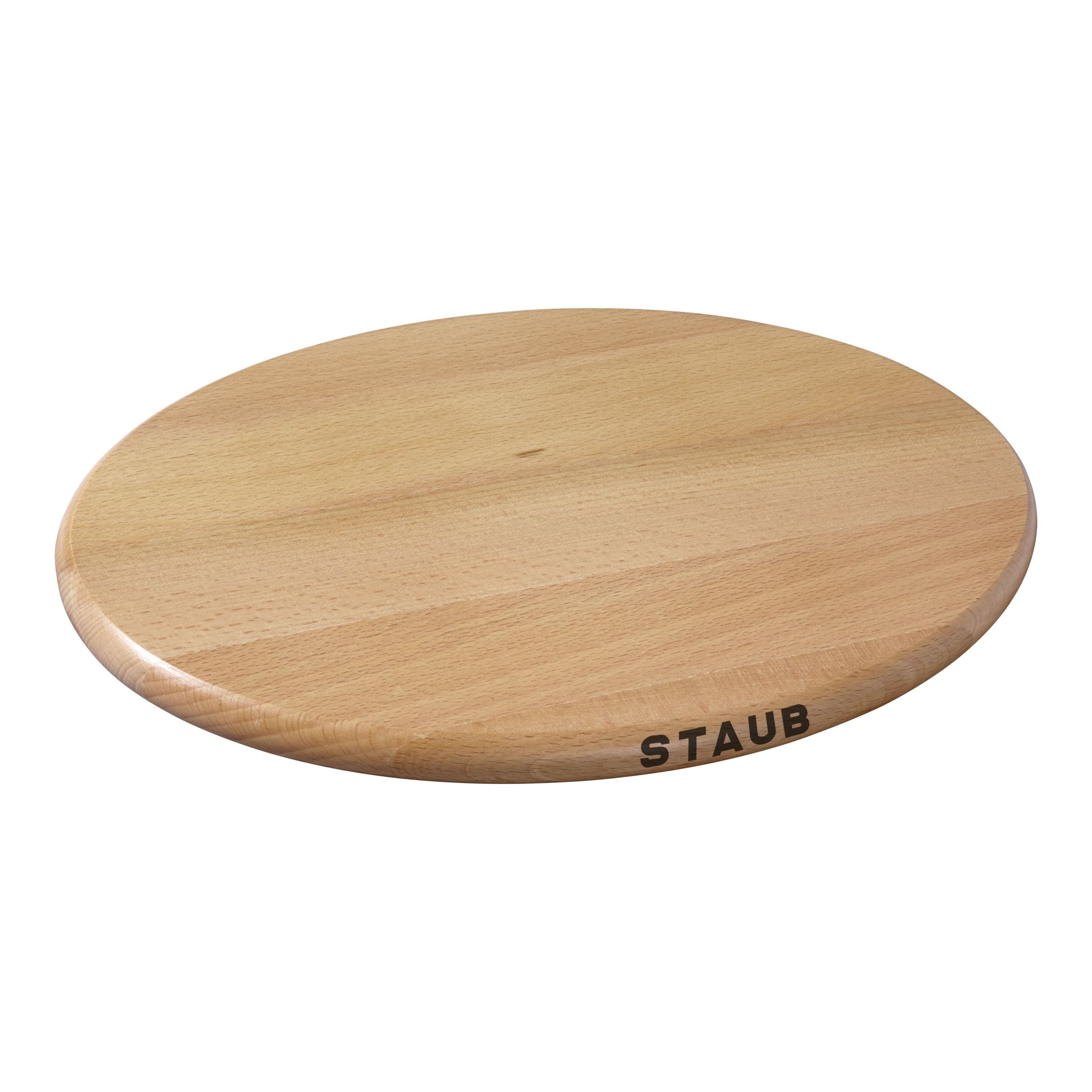 STAUB 29cm Oval Beech Trivet Magnetic Brown-Trivet-DECOROLALA