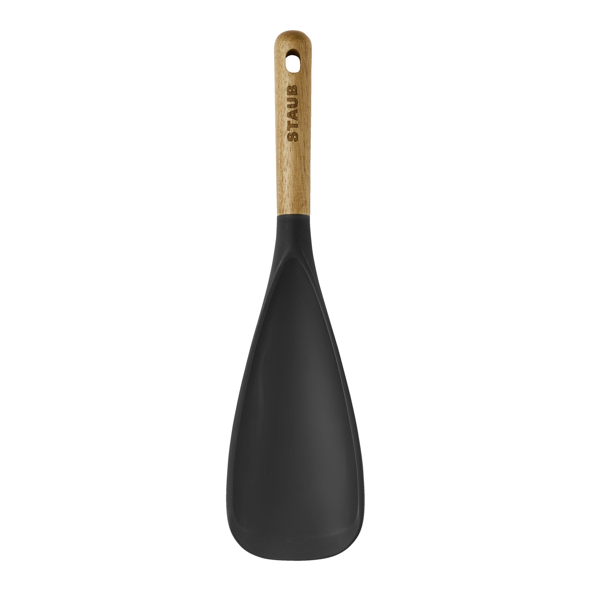 STAUB 30cm Silicone Spoon - Black Acacia Wood-Spoon-DECOROLALA