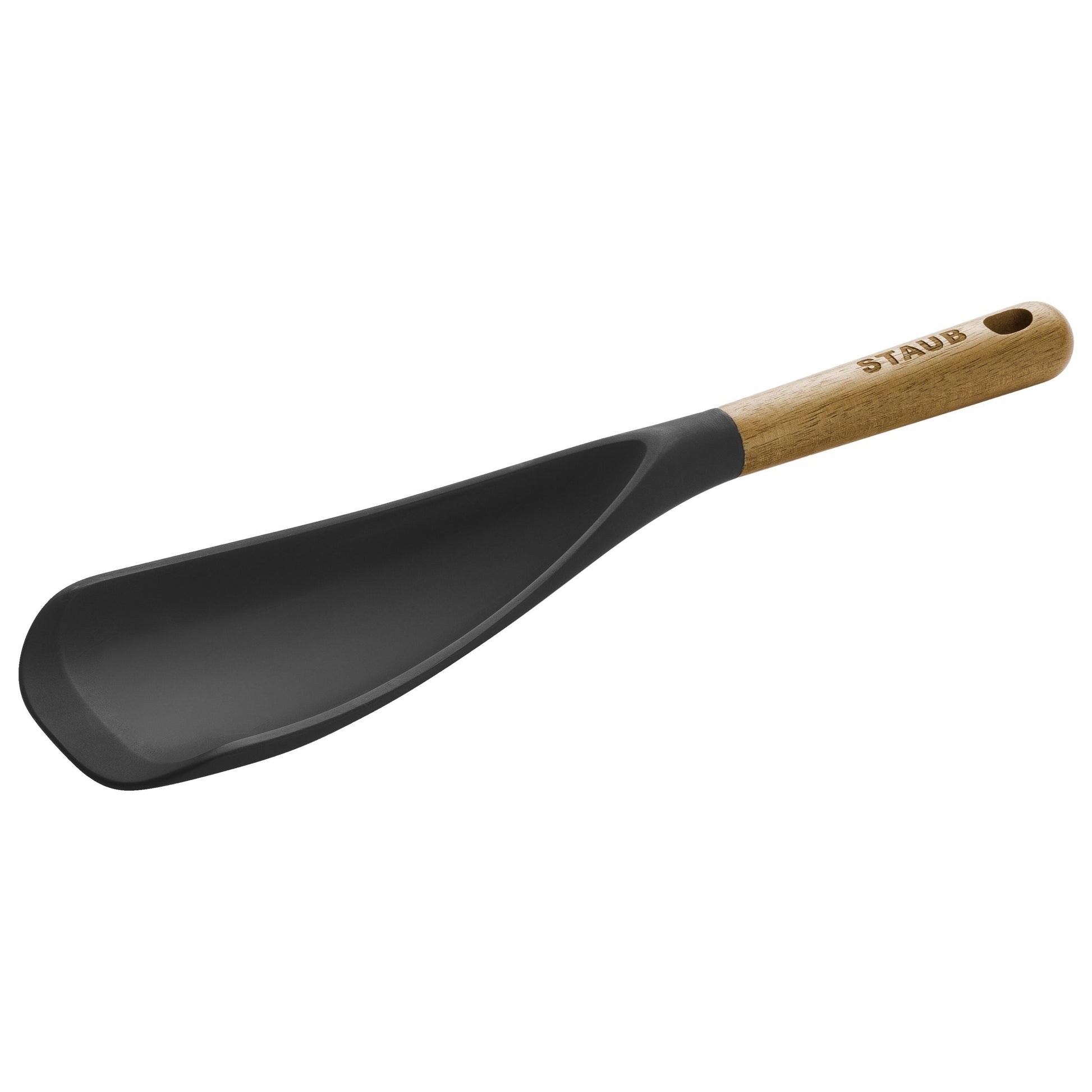 STAUB 30cm Silicone Spoon - Black Acacia Wood-Spoon-DECOROLALA