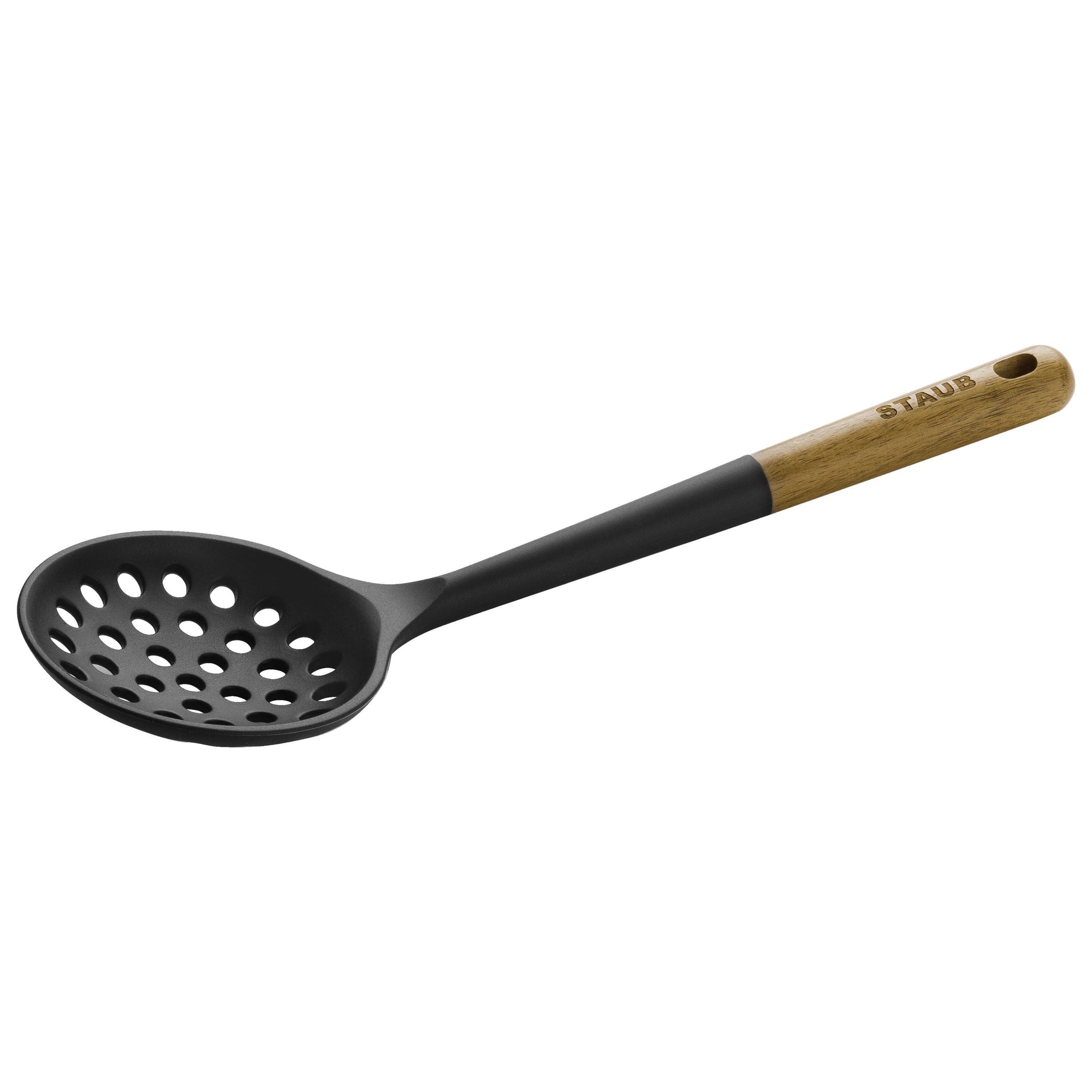 STAUB 31 cm Silicone Skimming Ladle, Black-Ladl-DECOROLALA