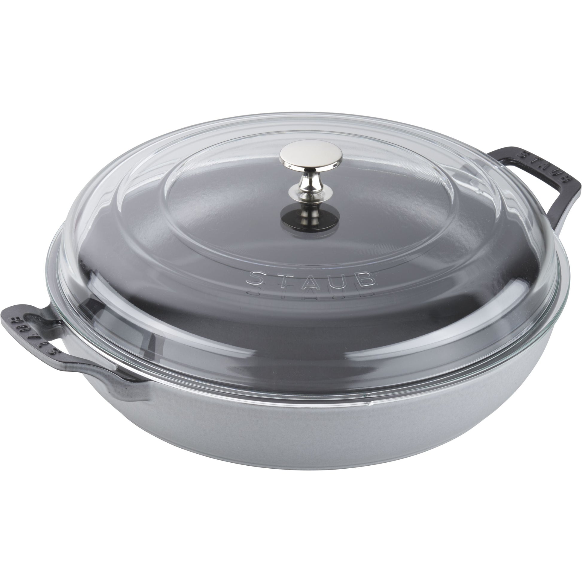 STAUB 3.5L Cast Iron Braiser - Graphite-Grey-Saucepan-DECOROLALA