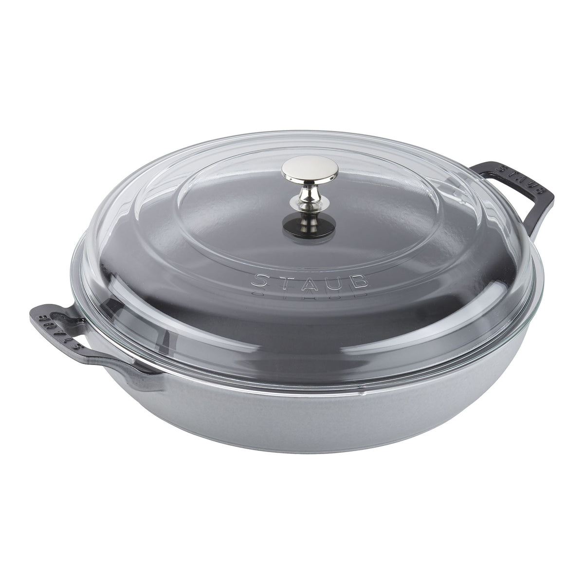STAUB 3.5L Cast Iron Braiser - Graphite-Grey-Saucepans-DECOROLALA