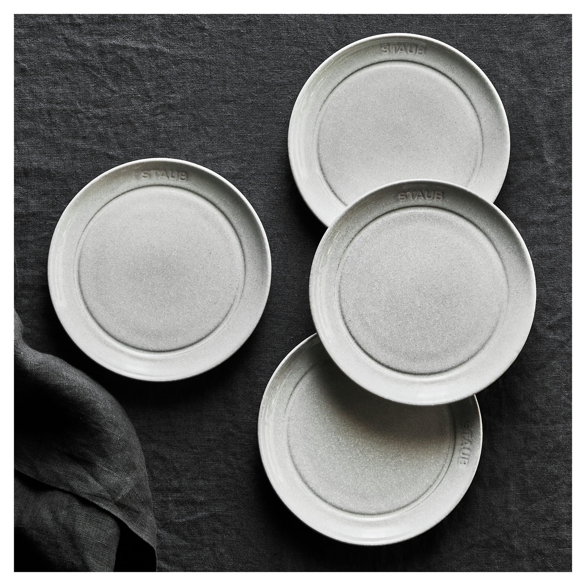 STAUB Appetizer Plates Set 4-Piece 6"-Dinnerware-DECOROLALA
