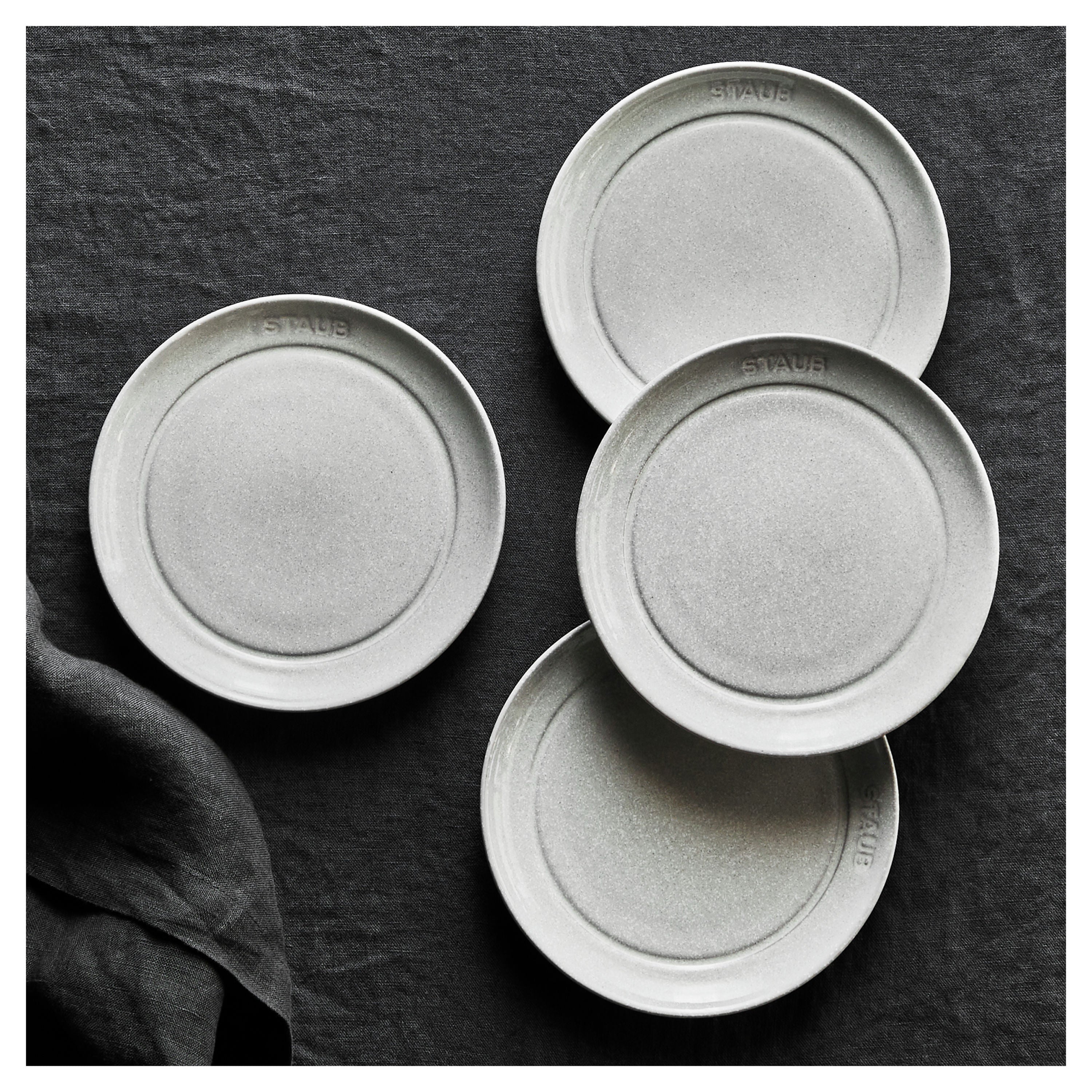 STAUB Appetizer Plates Set 4-Piece 6"-Dinnerware-DECOROLALA