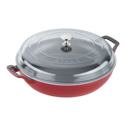 STAUB Braiser 3.5L Cast Iron Round - Cherry-DECOROLALA