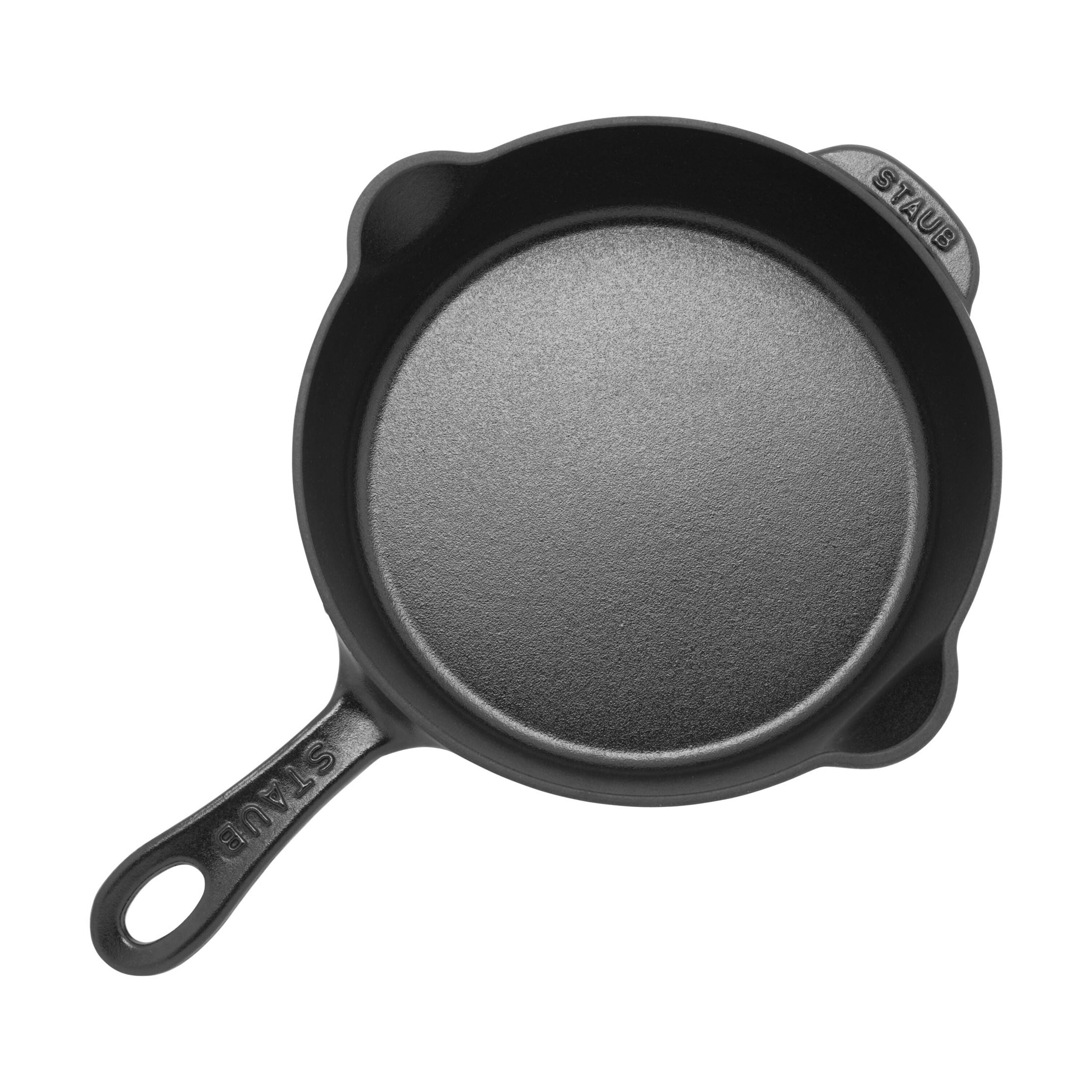 STAUB Cast Iron Deep Skillet 22cm Black-8.5 Inch-DECOROLALA