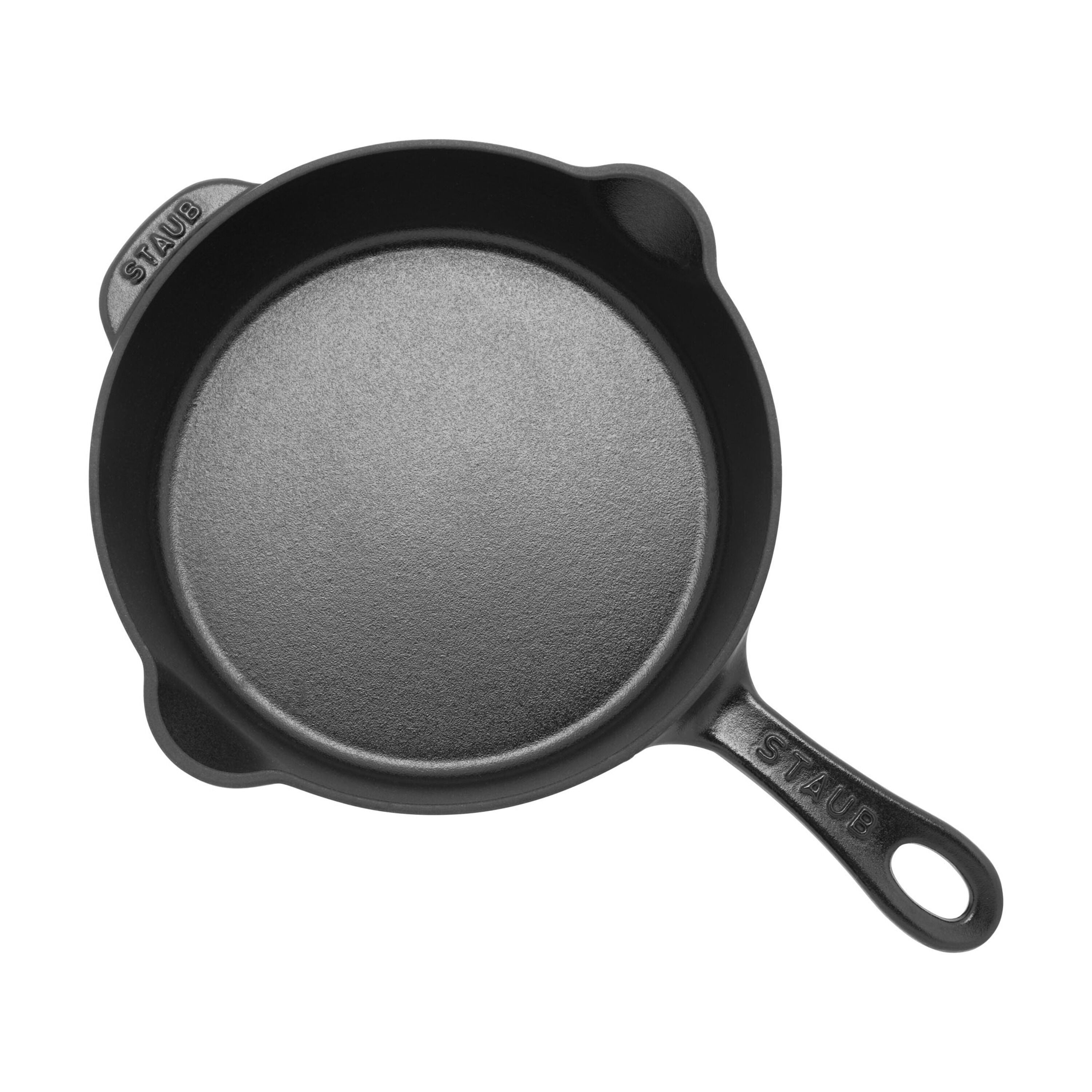 STAUB Cast Iron Deep Skillet 22cm Black-8.5 Inch-DECOROLALA