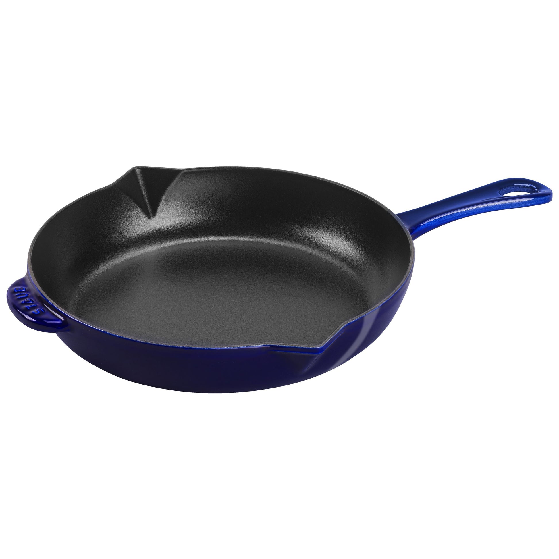 STAUB Cast Iron Frying Pan 26cm Dark Blue-10 Inch-DECOROLALA
