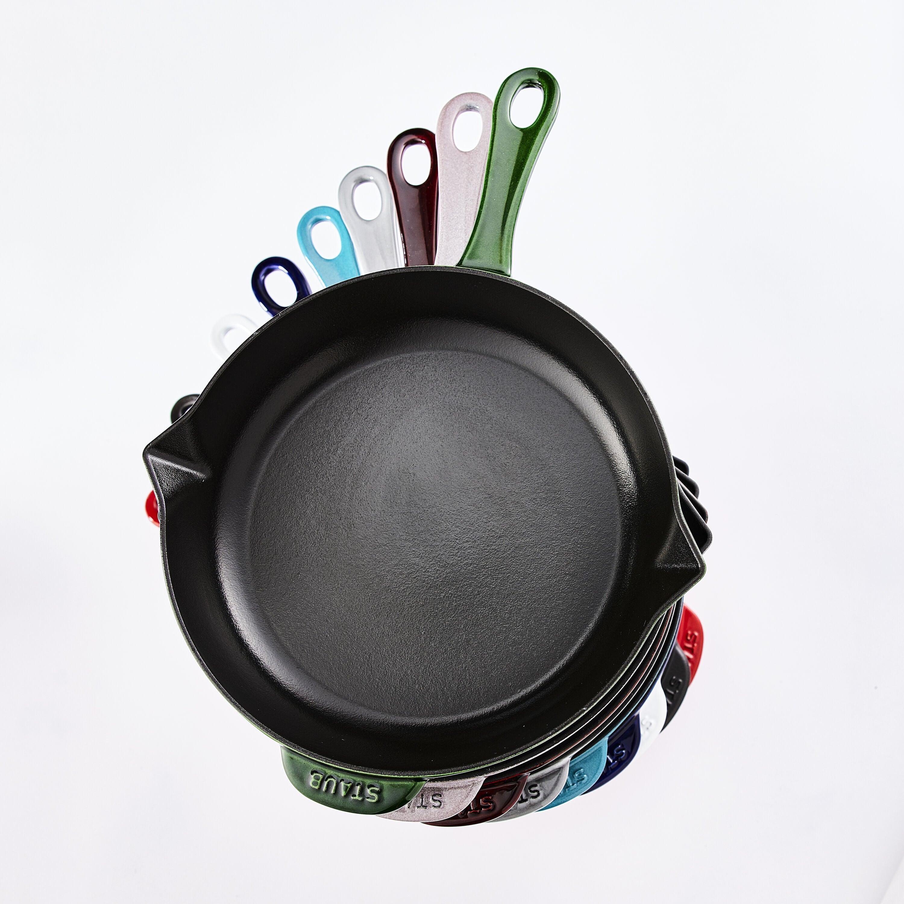 STAUB Cast Iron Frying Pan 30cm Grenadine-Red-12 Inch-DECOROLALA