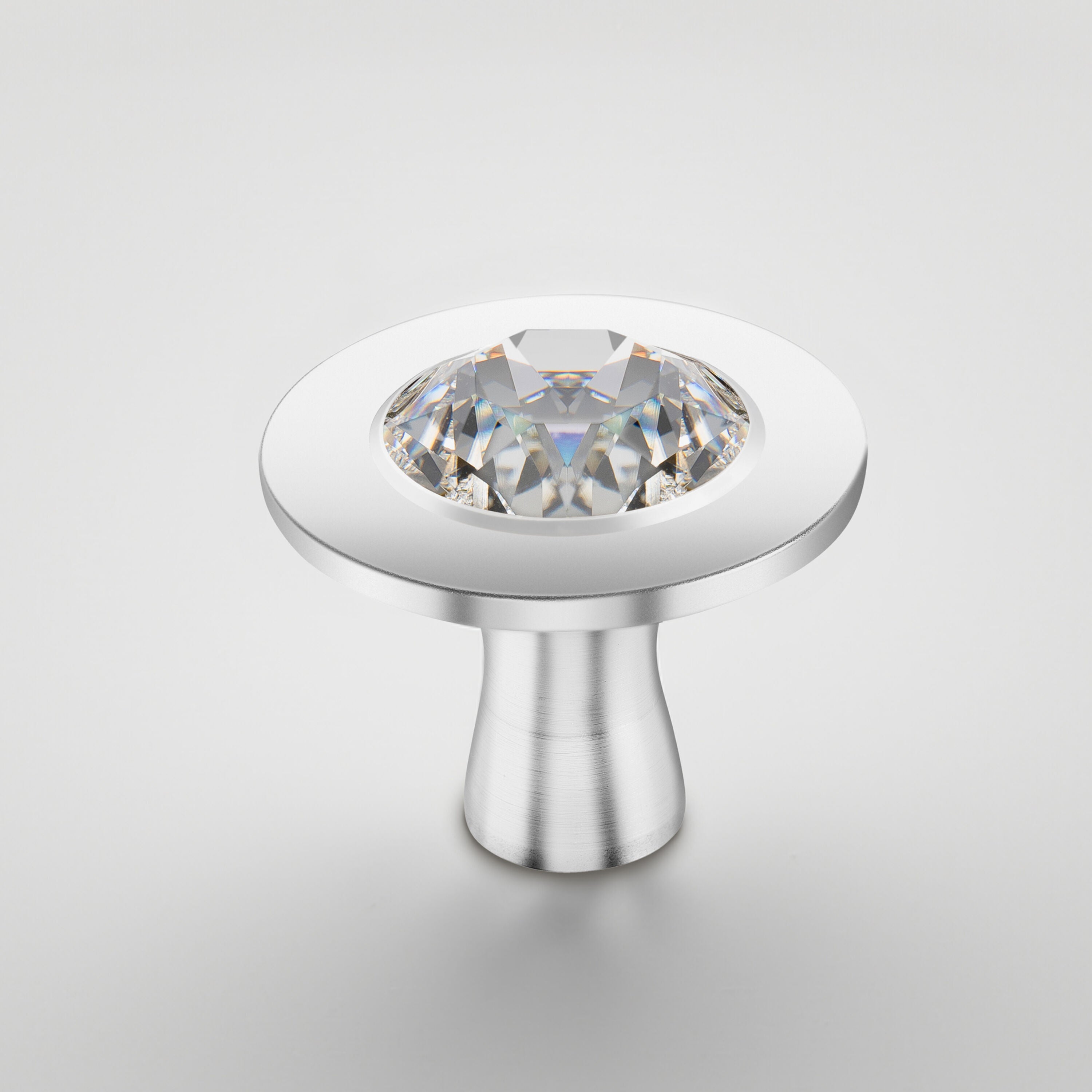STAUB Cast Iron Knob - Swarovski Crystal Stainless-Pot-DECOROLALA