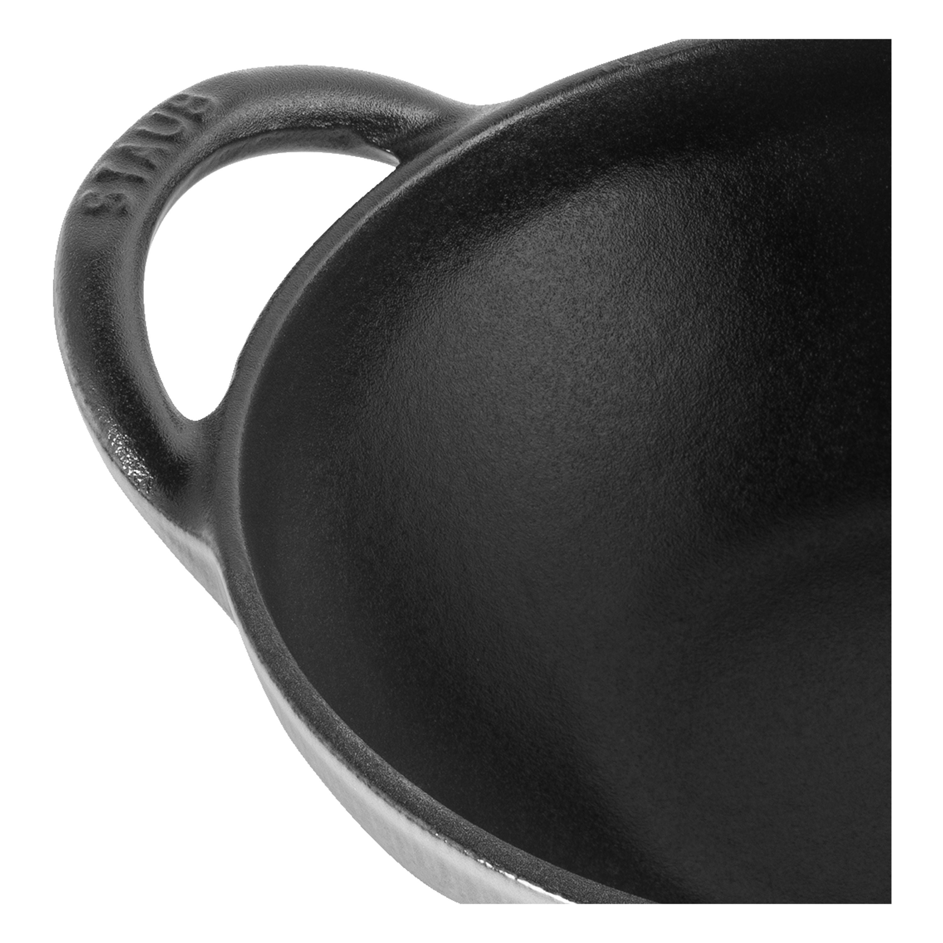 STAUB Cast Iron Mini Wok 16cm Graphite-Grey-Wok-DECOROLALA
