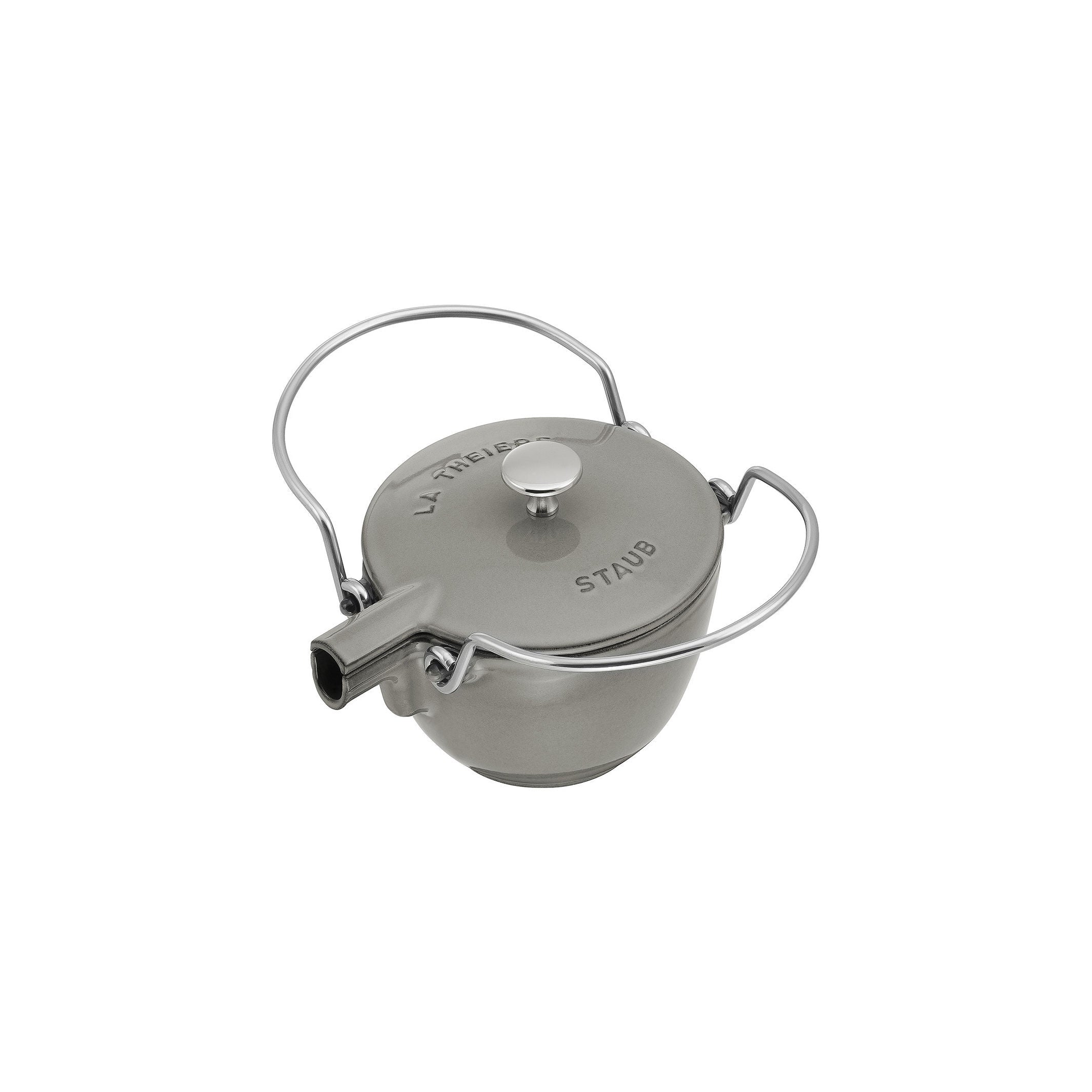 STAUB Cast Iron Tea Kettle 1.1L Graphite-Grey-Teapot-DECOROLALA