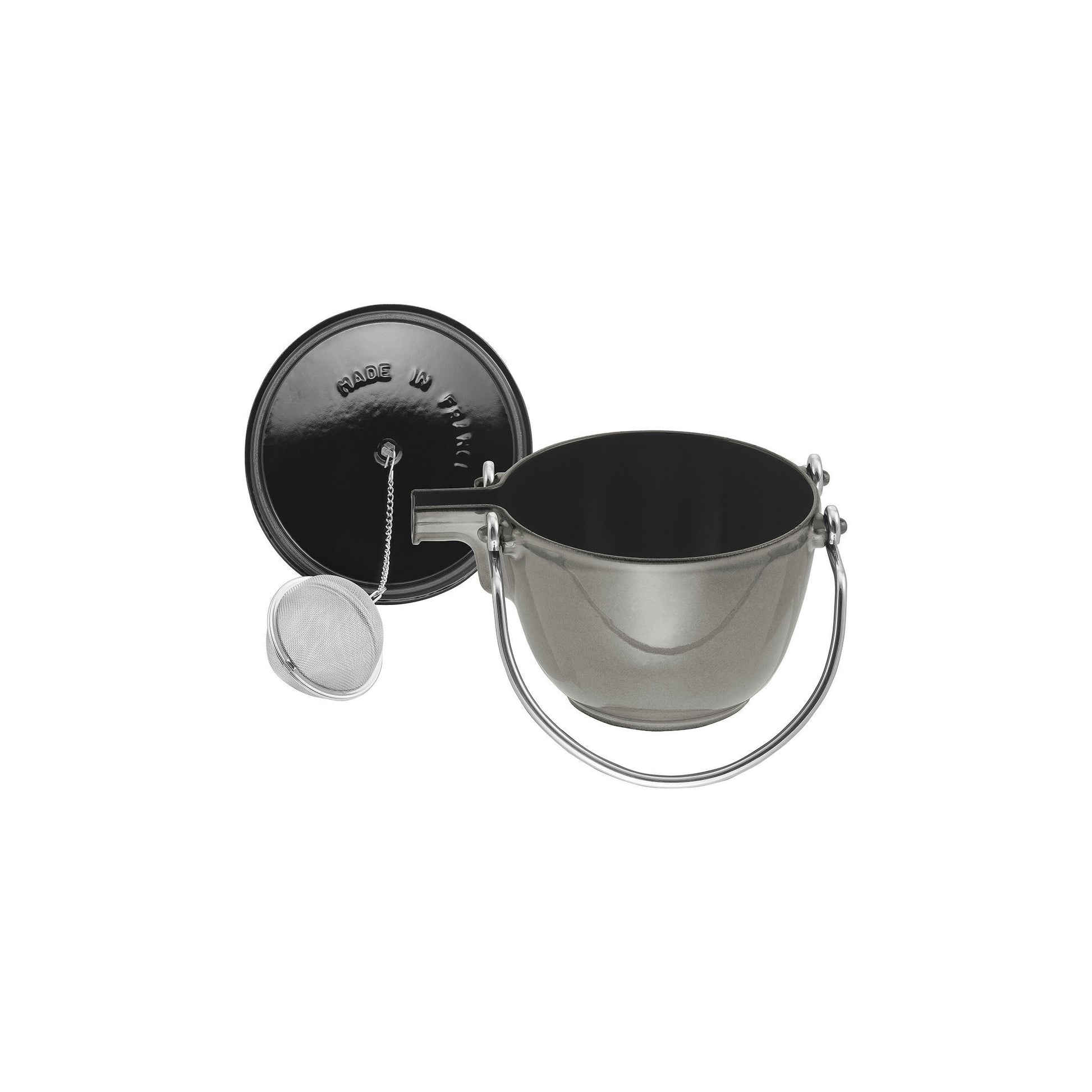 STAUB Cast Iron Tea Kettle 1.1L Graphite-Grey-Teapot-DECOROLALA