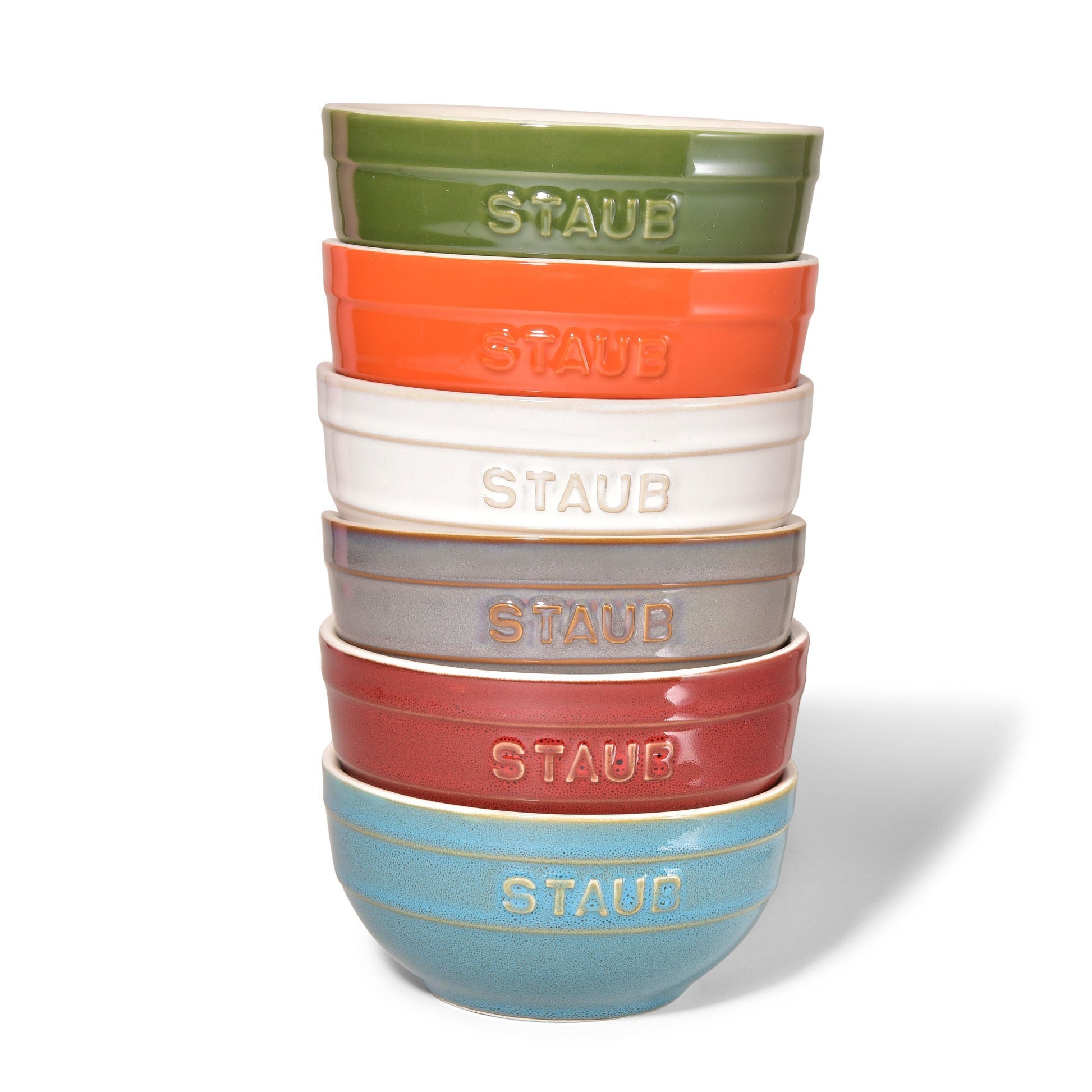 STAUB Ceramic Bowl Set - 6 Piece Rainbow-Dinnerware-DECOROLALA