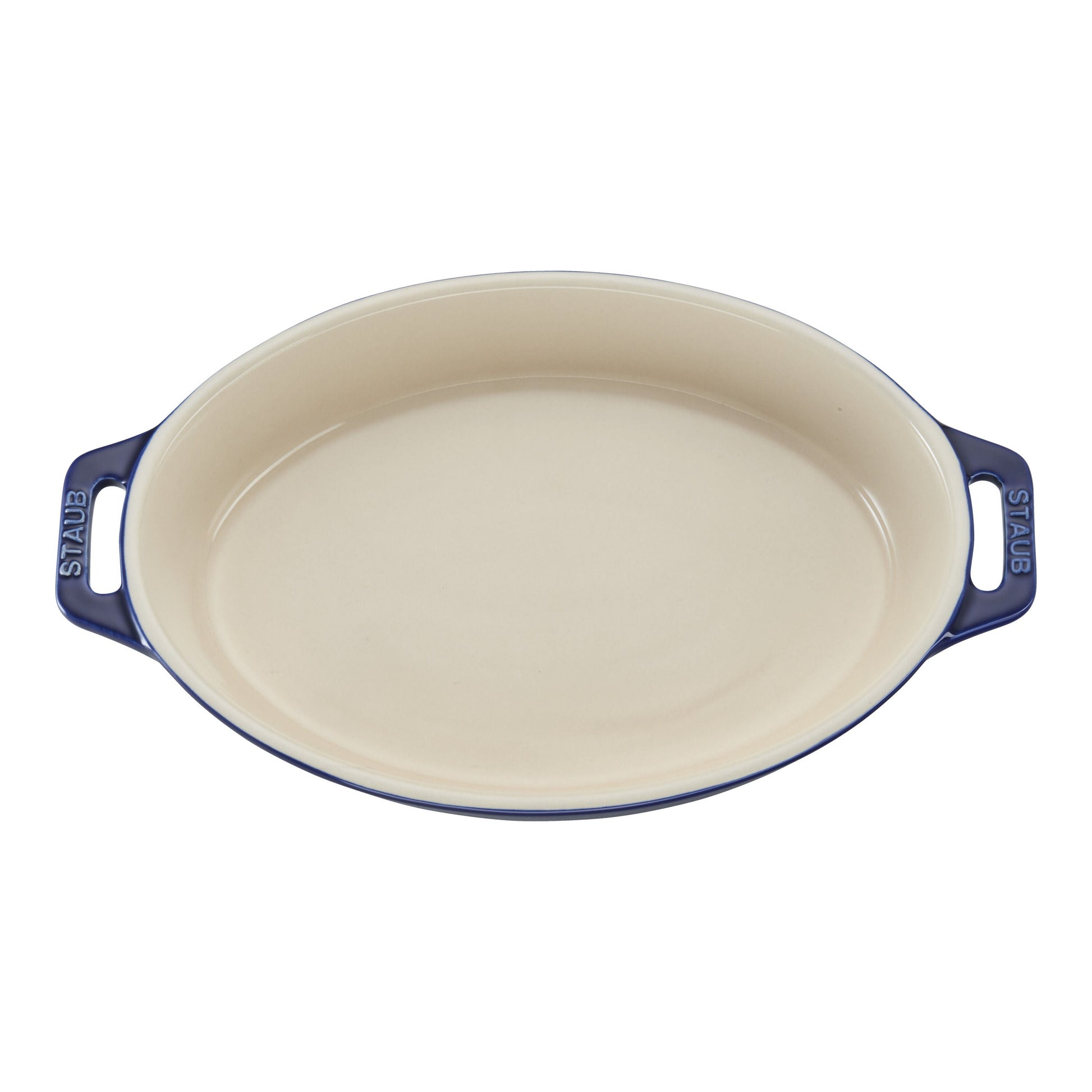 STAUB Ceramique 1 L Ceramic Oval Baking Dish, Dark-Blue-Bakeware-DECOROLALA