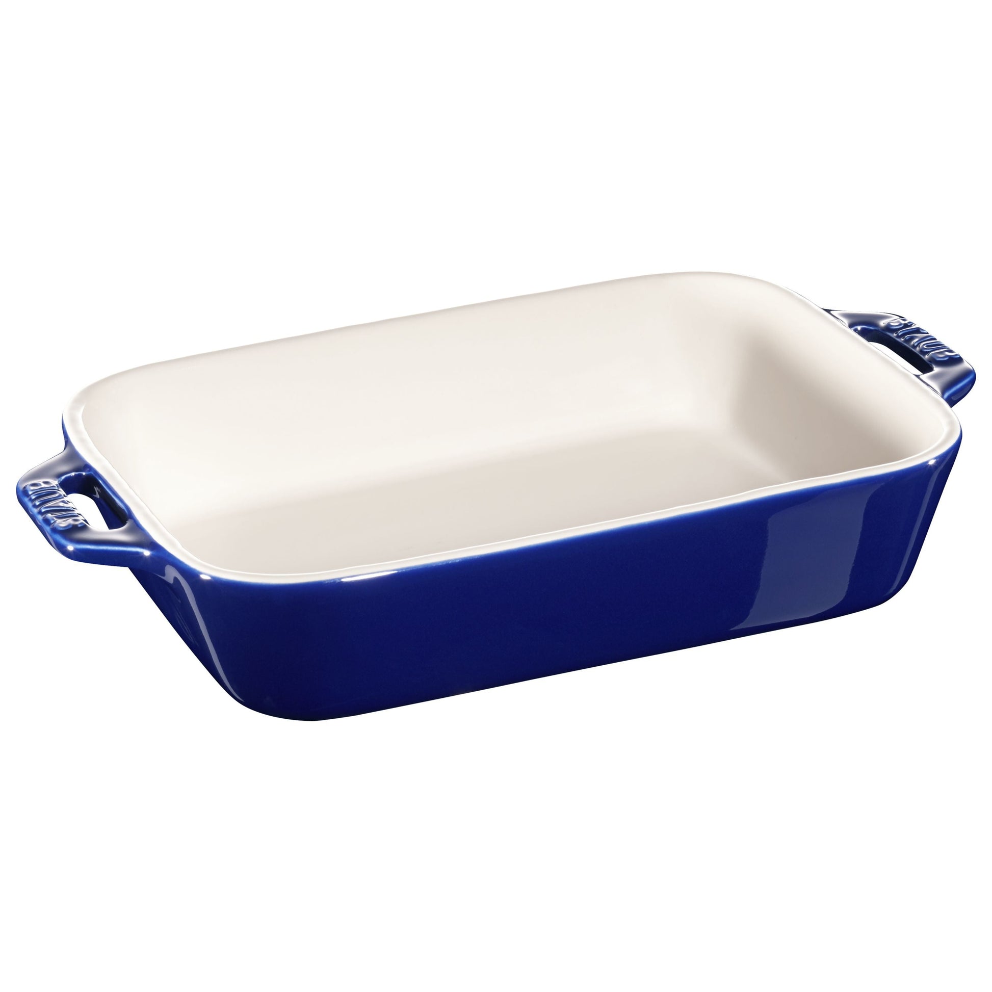 STAUB Ceramique 1 L Ceramic Rectangular Oven Dish, Dark-Blue-Bakeware-DECOROLALA