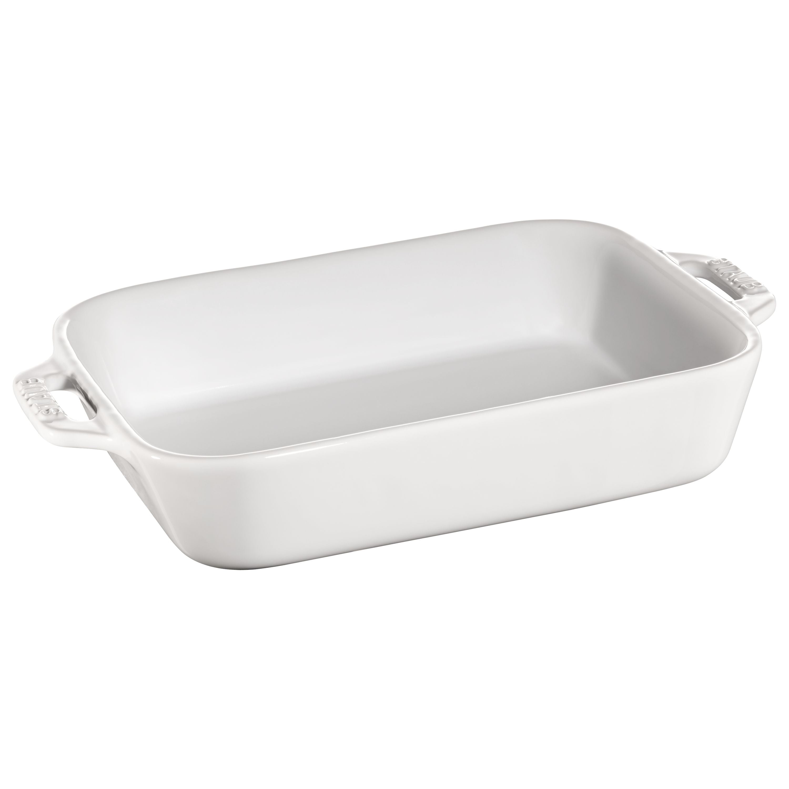 STAUB Ceramique 1 L Ceramic Rectangular Oven Dish, White-Bakeware-DECOROLALA