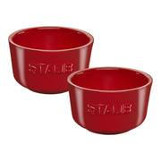 STAUB Ceramique 10 cm / 2 Piece Ceramic Ramekin Set, Cherry-Ramekin-DECOROLALA