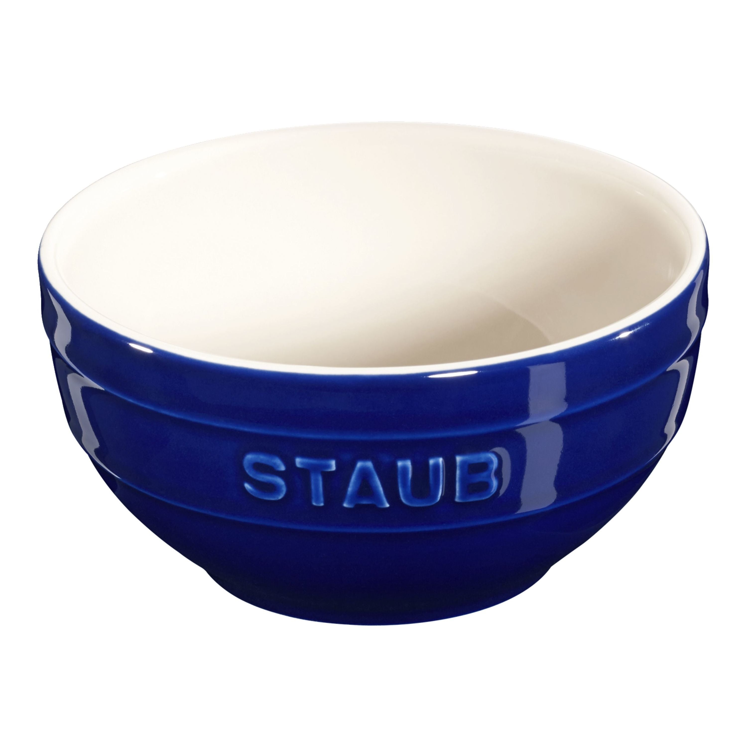 STAUB Ceramique 12 cm Ceramic Round Bowl, Dark-Blue-Dinnerware-DECOROLALA