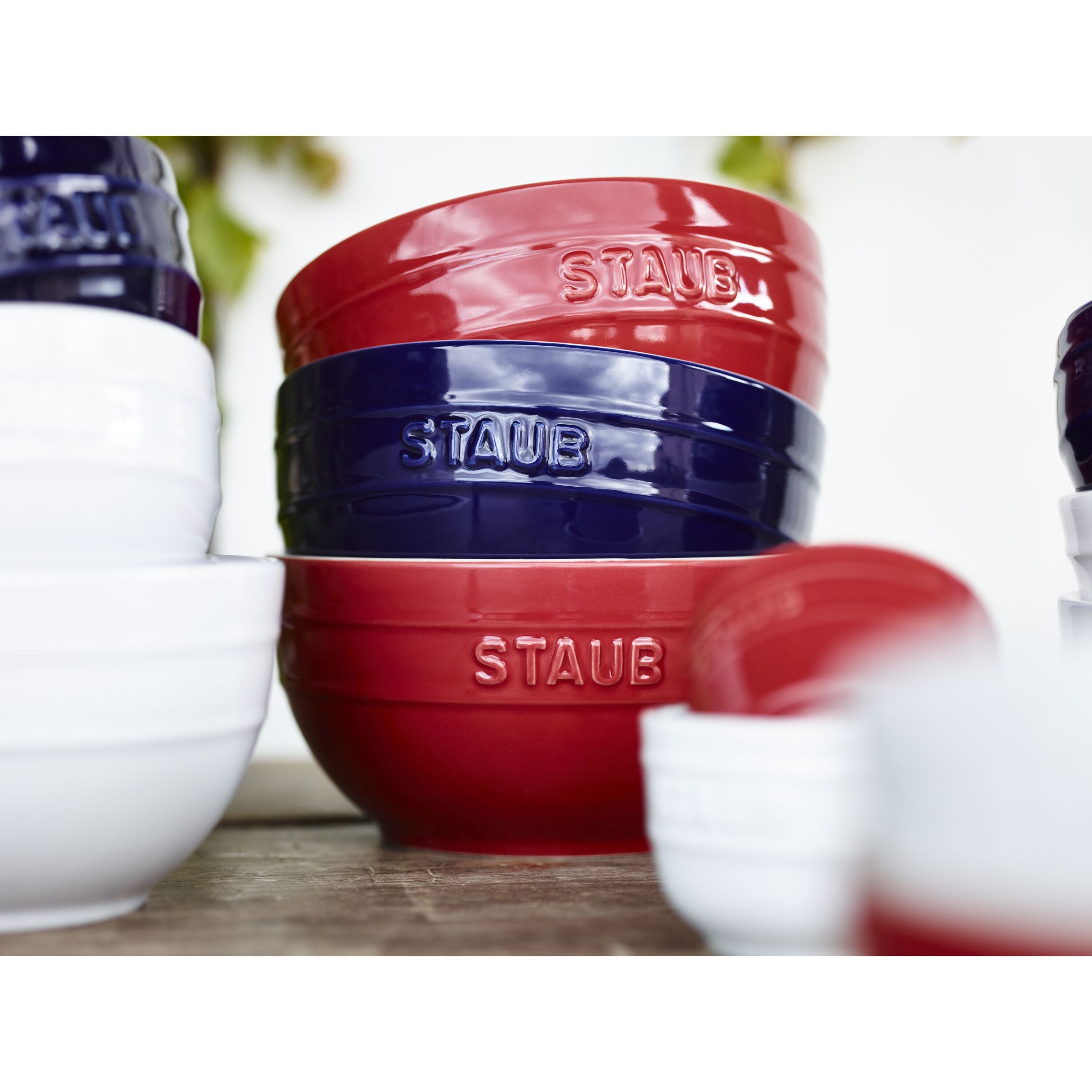 STAUB Ceramique 14 cm Ceramic Round Bowl, Cherry-Dinnerware-DECOROLALA