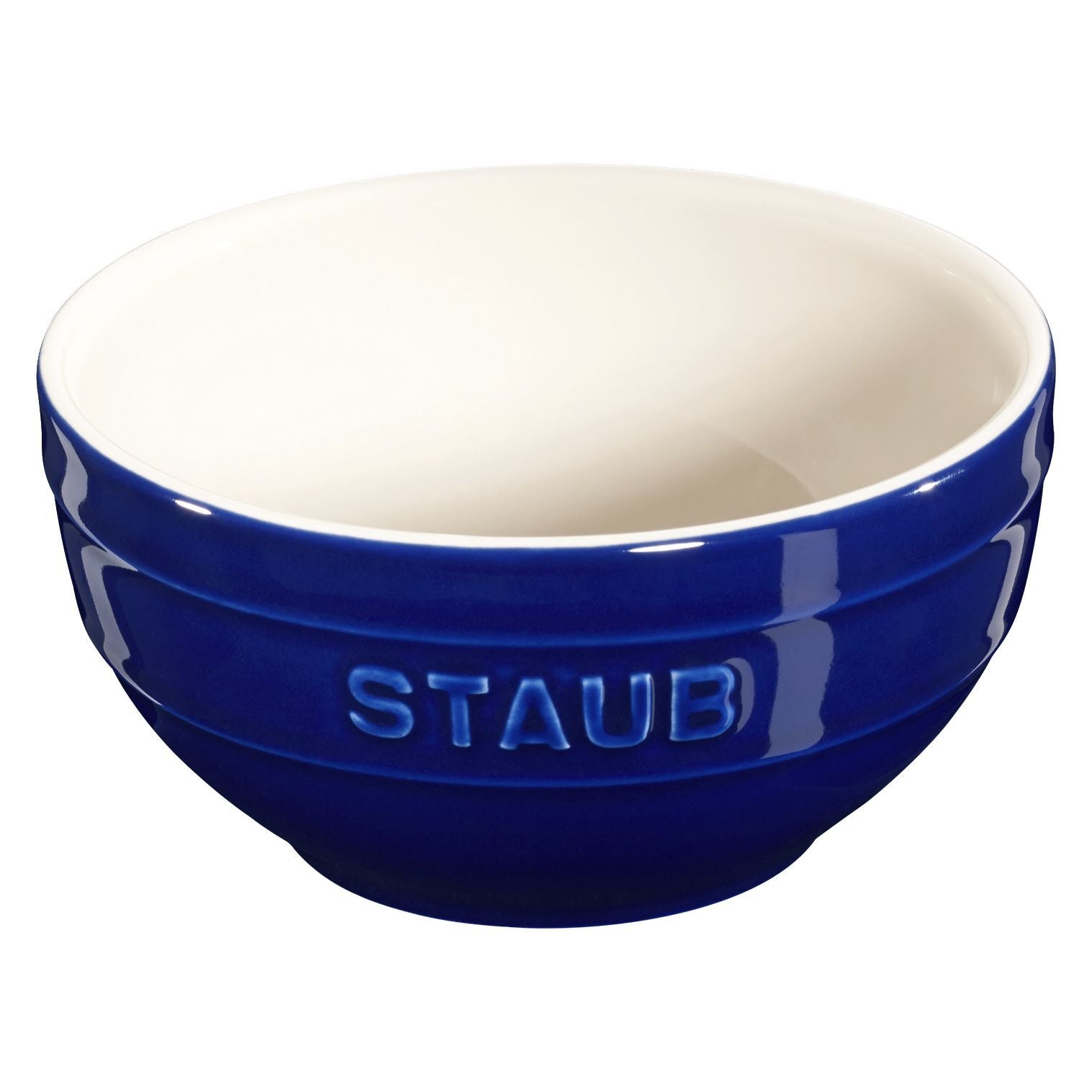 STAUB Ceramique 14 cm Ceramic Round Bowl, Dark-Blue-Dinnerware-DECOROLALA