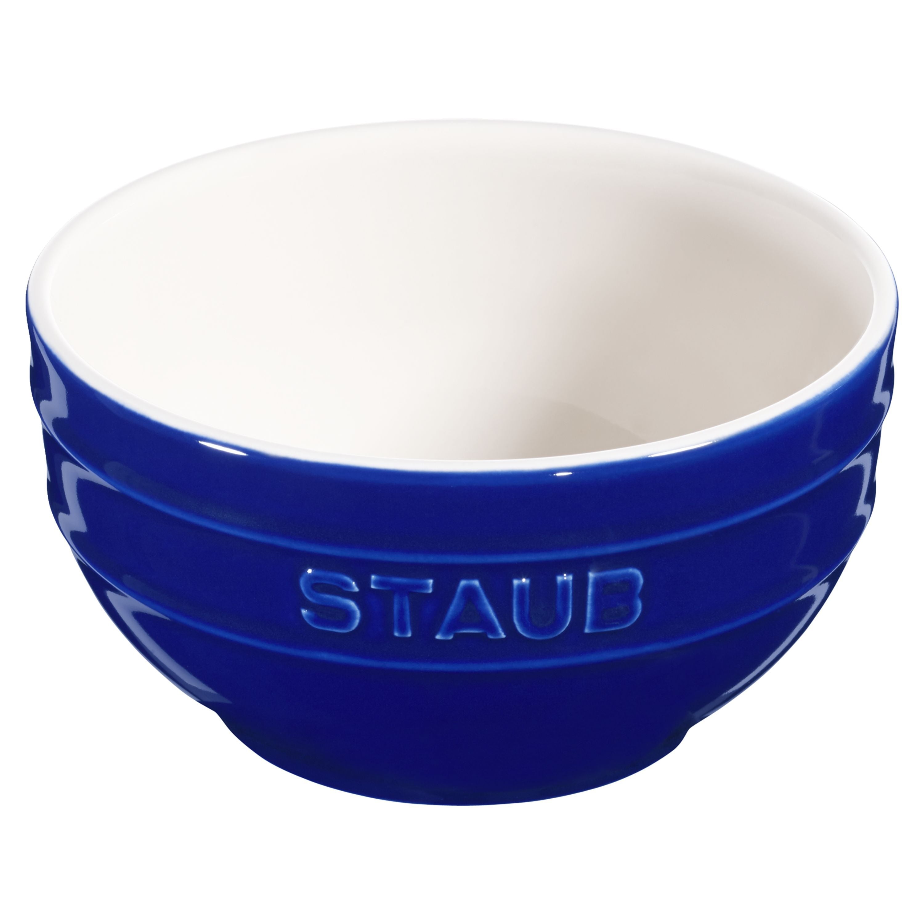 STAUB Ceramique 14 cm Ceramic Round Bowl, Dark-Blue-Dinnerware-DECOROLALA