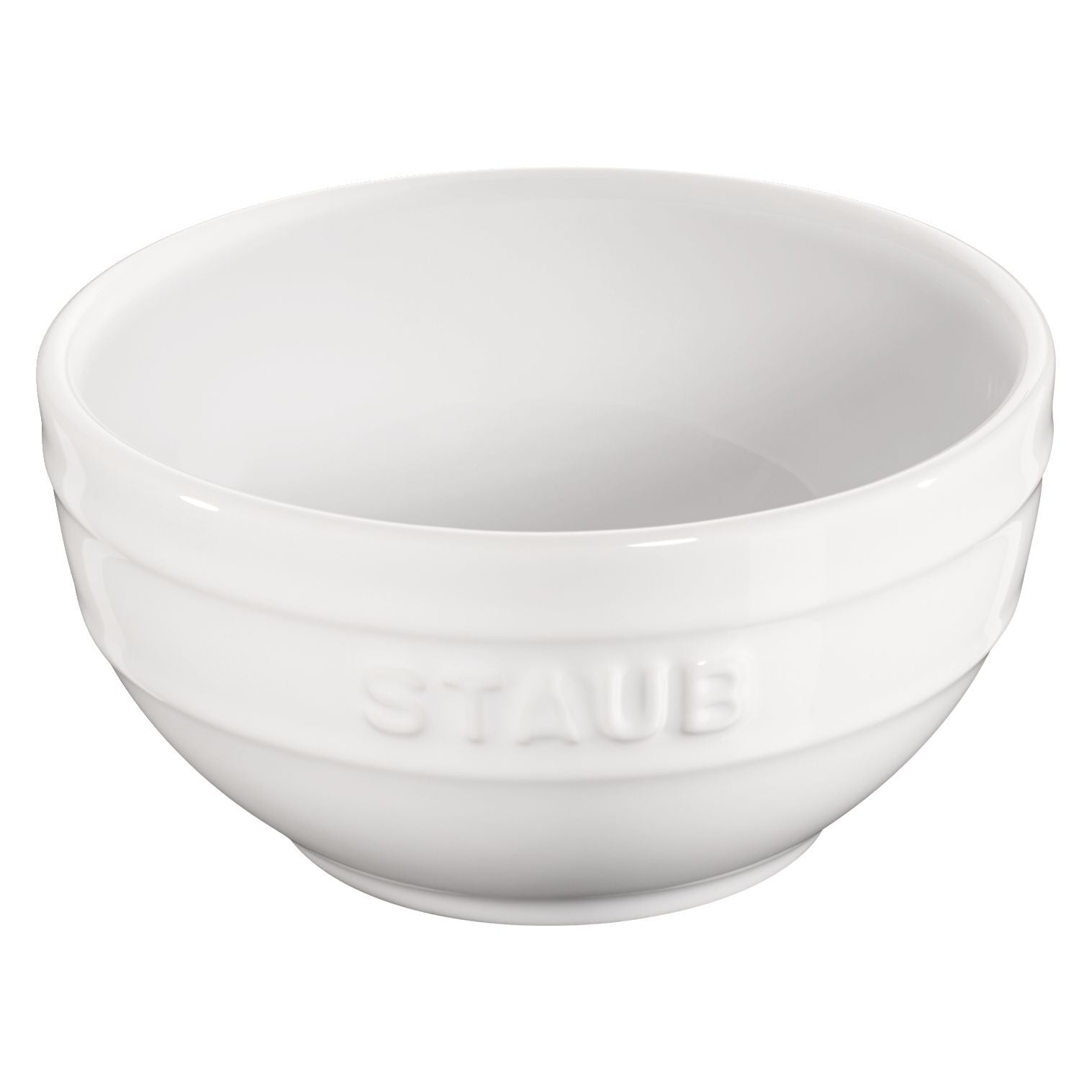 STAUB Ceramique 14 cm Ceramic Round Bowl, Pure-White-Dinnerware-DECOROLALA