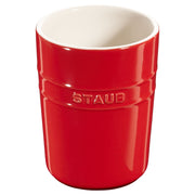 STAUB Ceramique 15 cm Ceramic Utensil Holder, Cherry-n/a-DECOROLALA