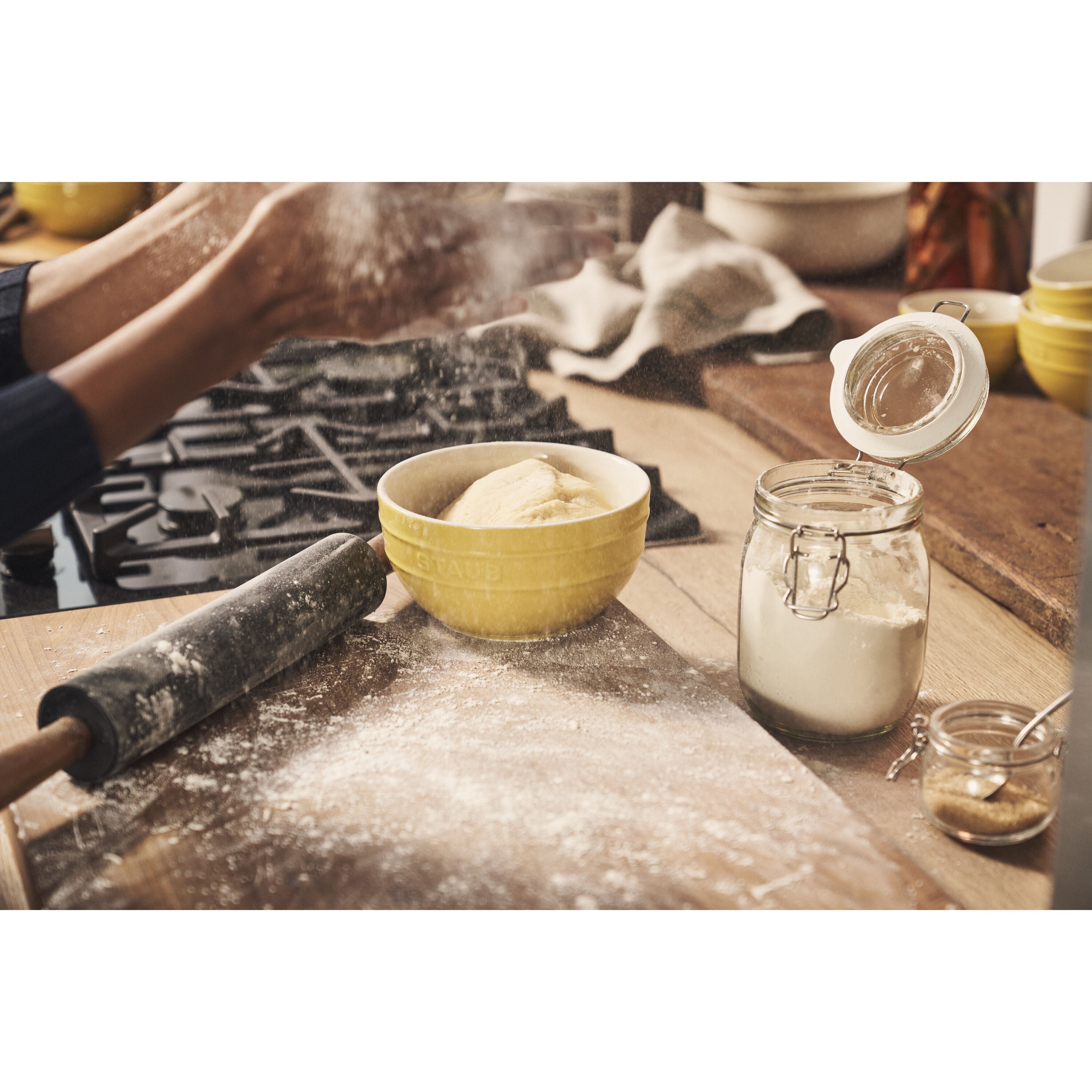 STAUB Ceramique 17 cm / 2 Piece Ceramic Bowl Set, Citron-n/a-DECOROLALA