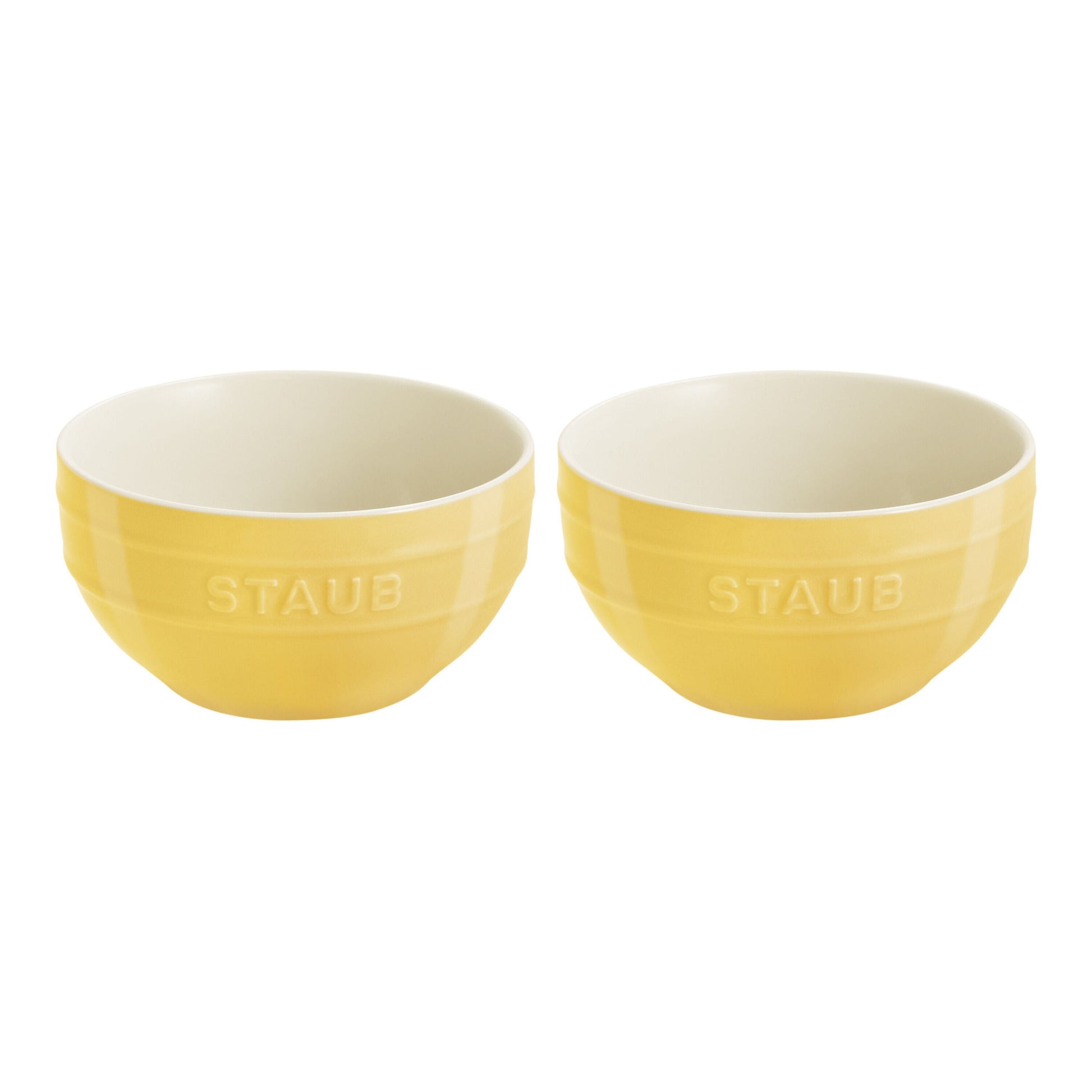 STAUB Ceramique 17 cm / 2 Piece Ceramic Bowl Set, Citron-n/a-DECOROLALA