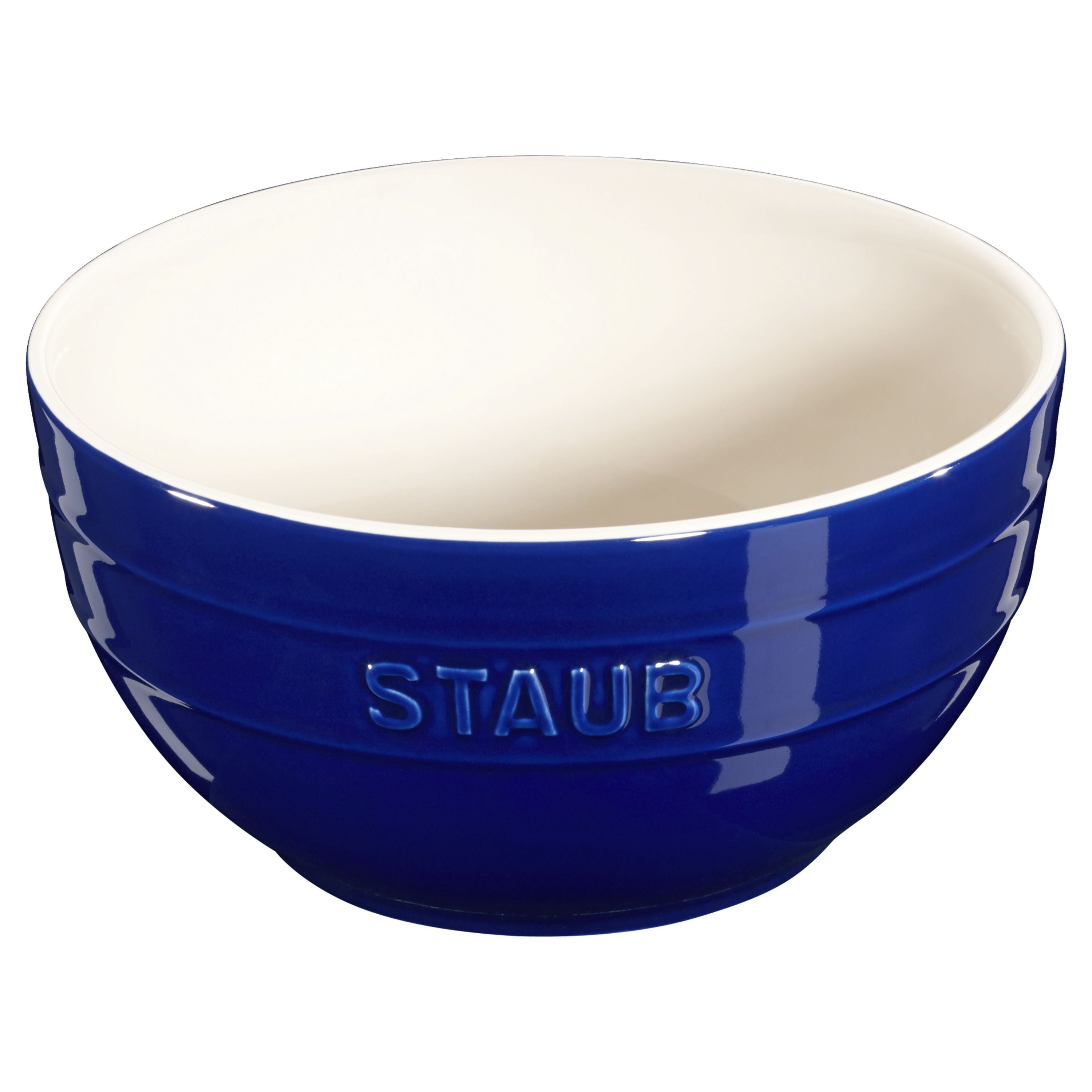 STAUB Ceramique 17 cm Ceramic Round Bowl, Dark-Blue-Dinnerware-DECOROLALA