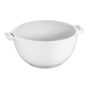 STAUB Ceramique 18 cm Ceramic Round Bowl, Pure-White-Dinnerware-DECOROLALA