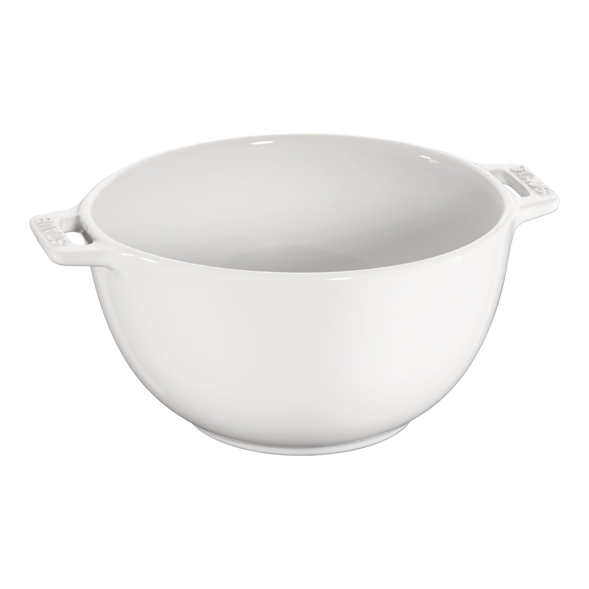 STAUB Ceramique 18 cm Ceramic Round Bowl, Pure-White-Dinnerware-DECOROLALA