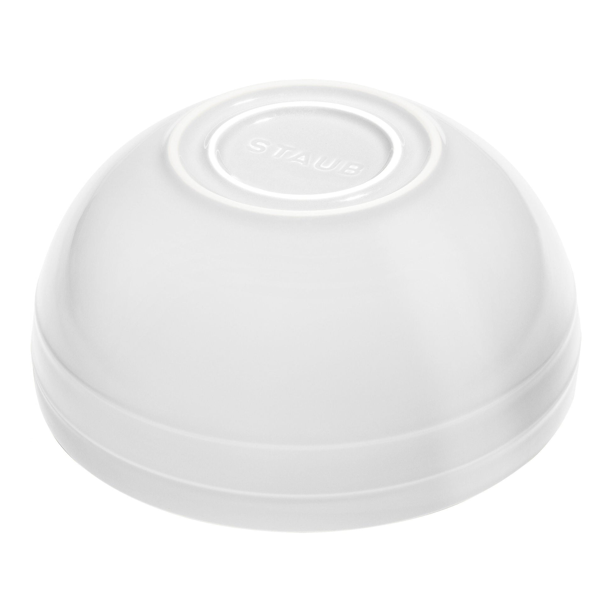 STAUB Ceramique 2 Piece Ceramic Large Mixing Bowl Set, White-Dinnerware-DECOROLALA